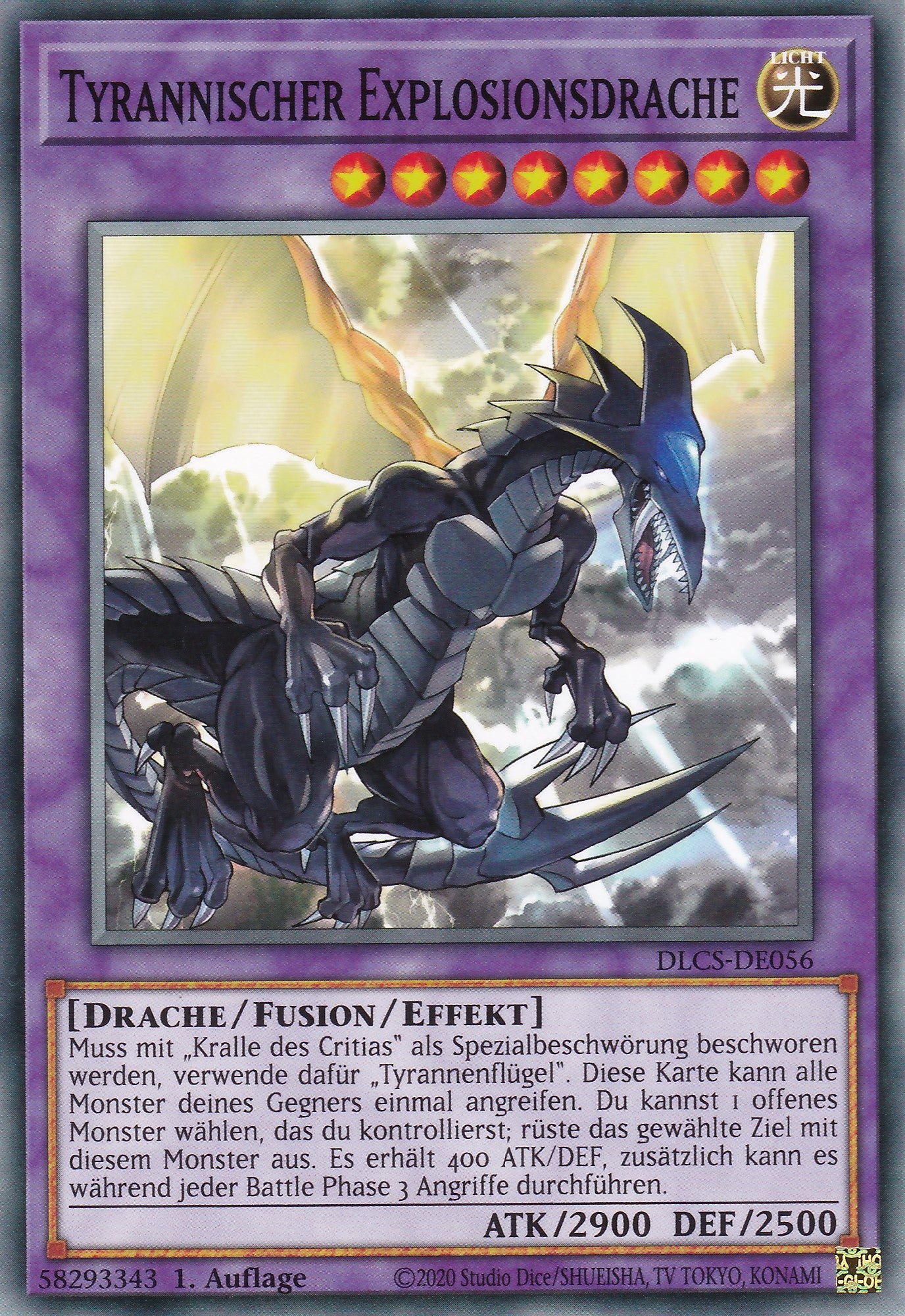 Tyrannischer Explosionsdrache - DLCS-DE056 - Common - Deutsch - 1. Auflage - Dragons of Legend: The Complete Series