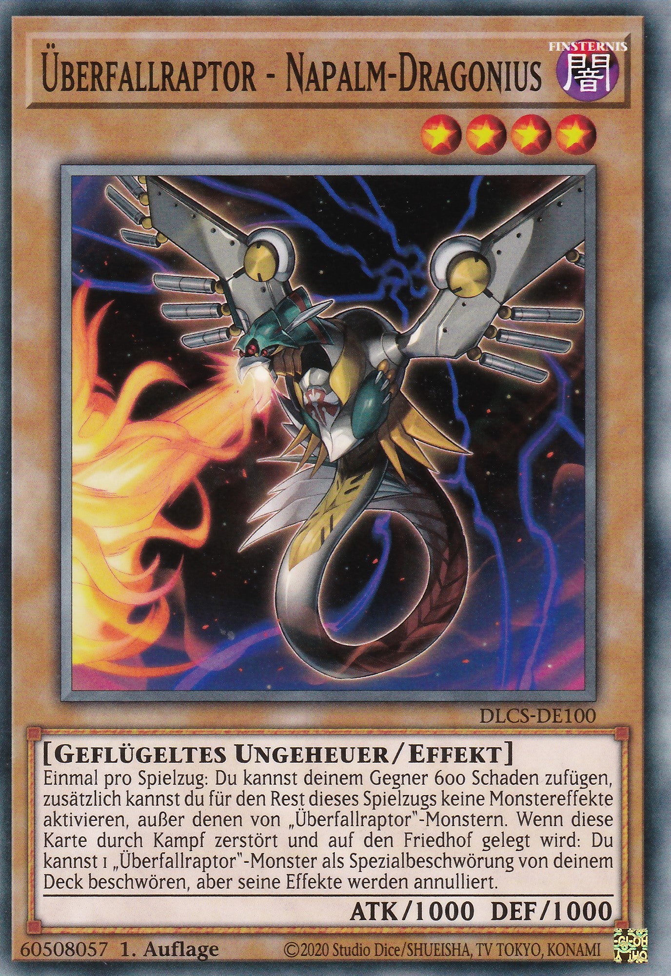 Überfallraptor - Napalm-Dragonius - DLCS-DE100 - Common - Deutsch - 1. Auflage - Dragons of Legend: The Complete Series