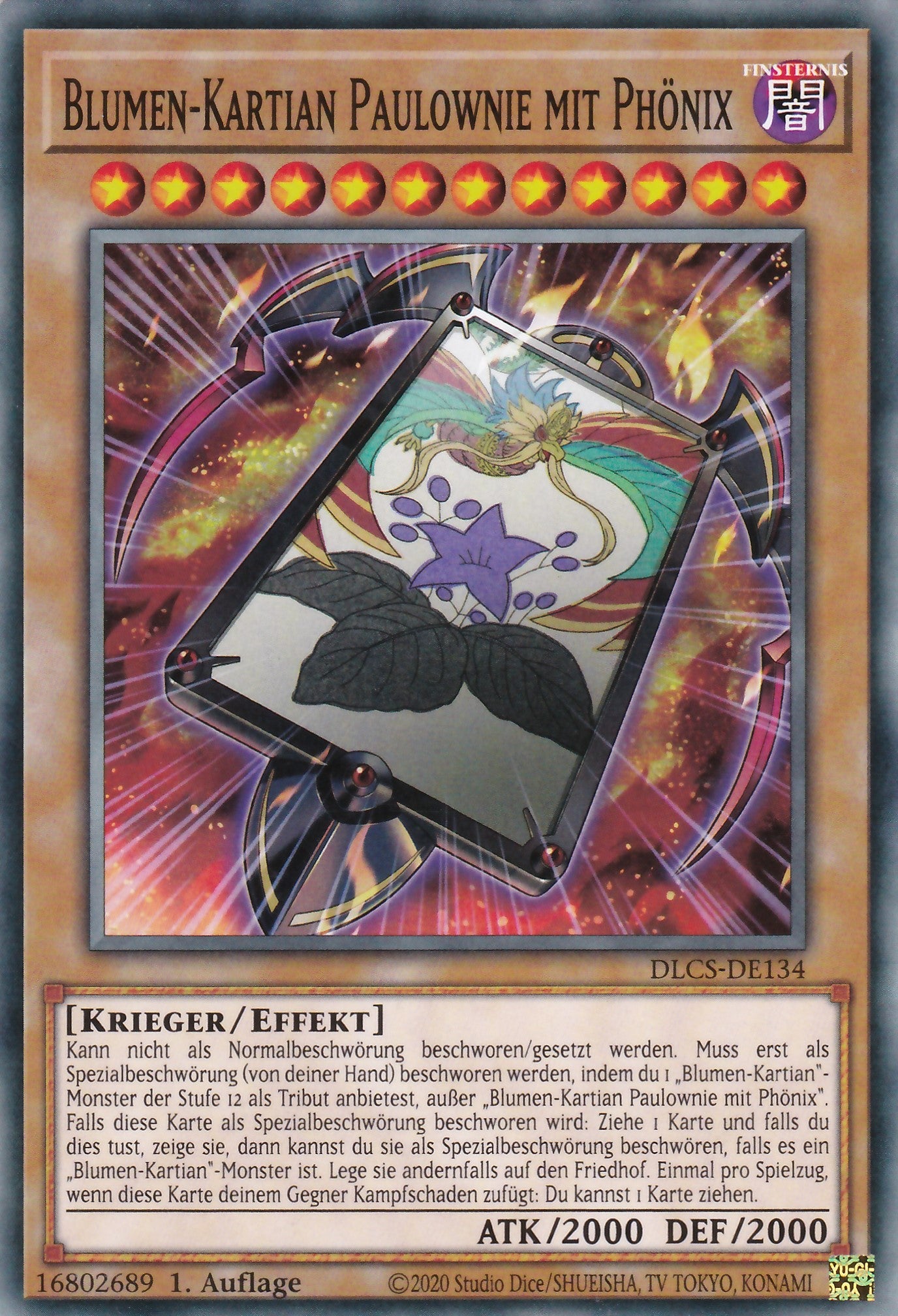 Blumen - Kartian Paulownie mit Phönix - DLCS-DE134 - Common - Deutsch - 1. Auflage - Dragons of Legend: The Complete Series