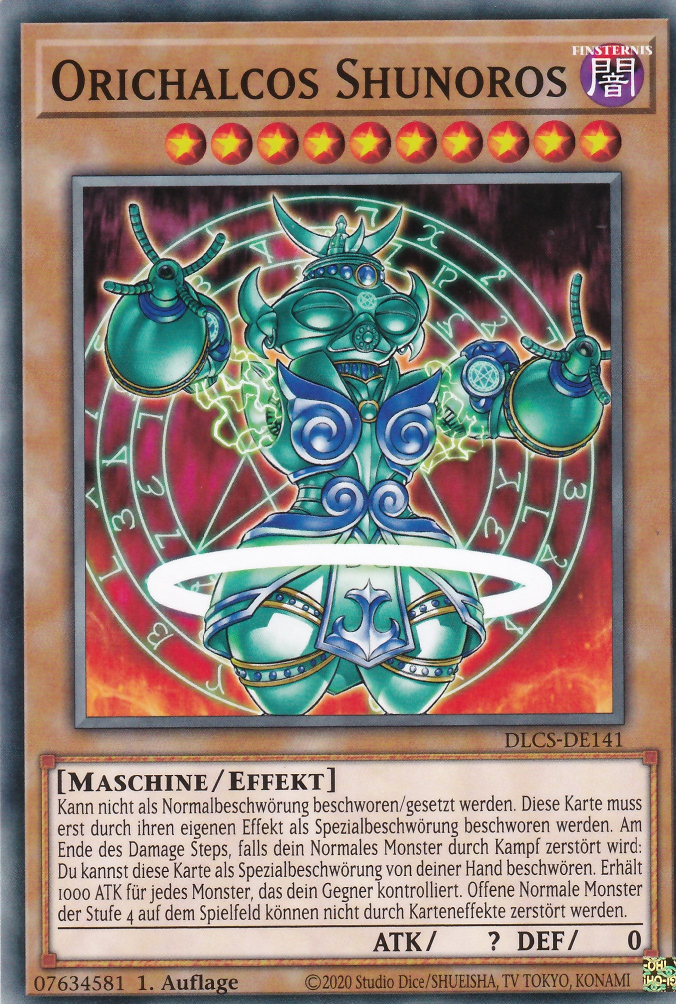 Orichalcos Shunoros - DLCS-DE141 - Common - Deutsch - 1. Auflage - Dragons of Legend: The Complete Series