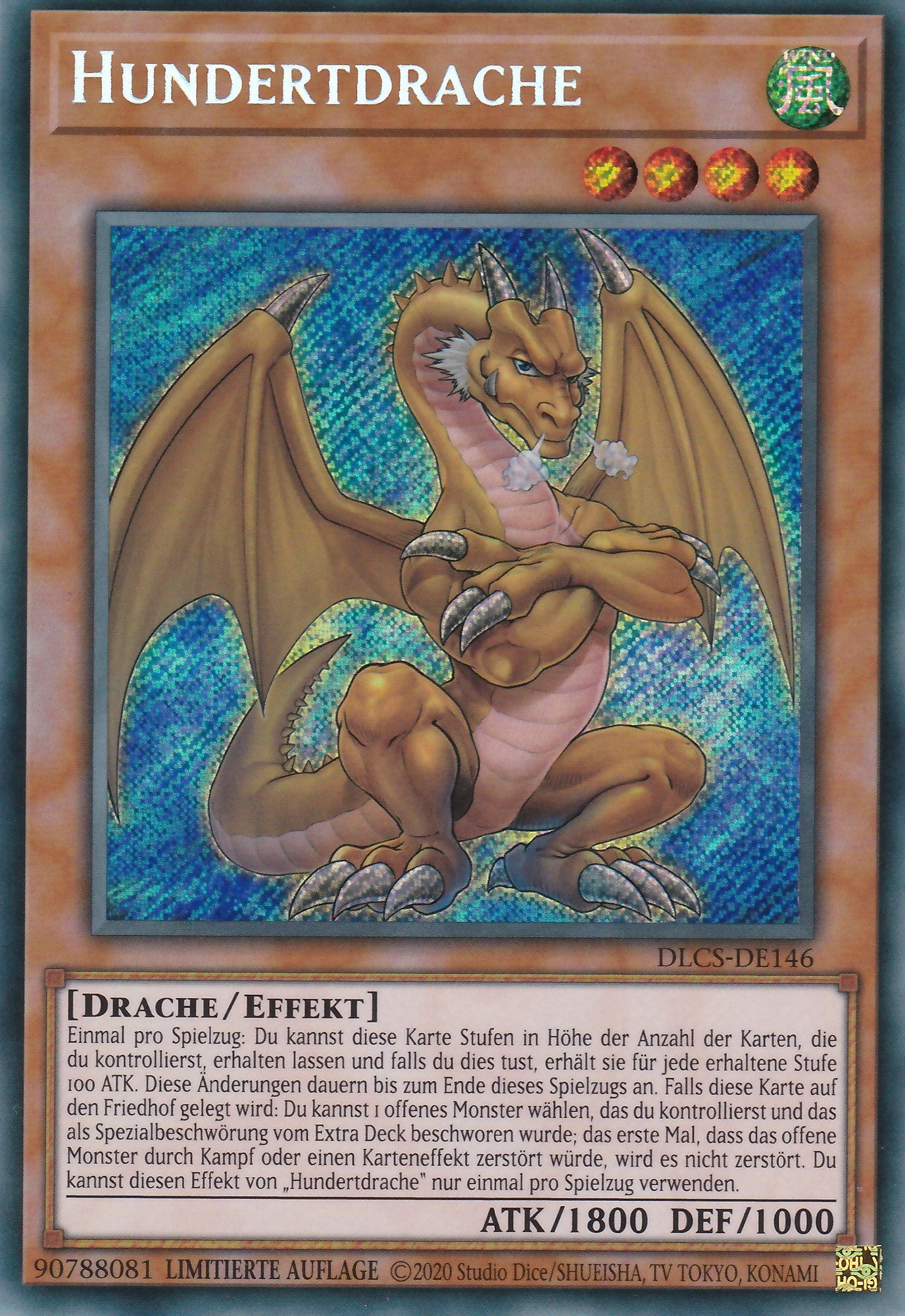 Hundertdrache - DLCS-DE146 - Secret Rare - Deutsch - 1. Auflage - Dragons of Legend: The Complete Series