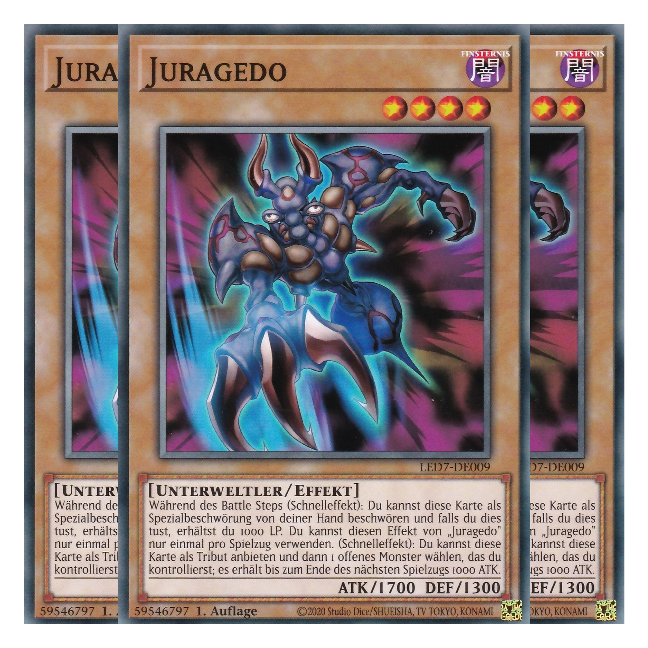 Juragedo - LED7-DE009 - Common - Deutsch - Unlimitiert - Legendary Duelists: Rage of Ra - Playset (3 Kopien)