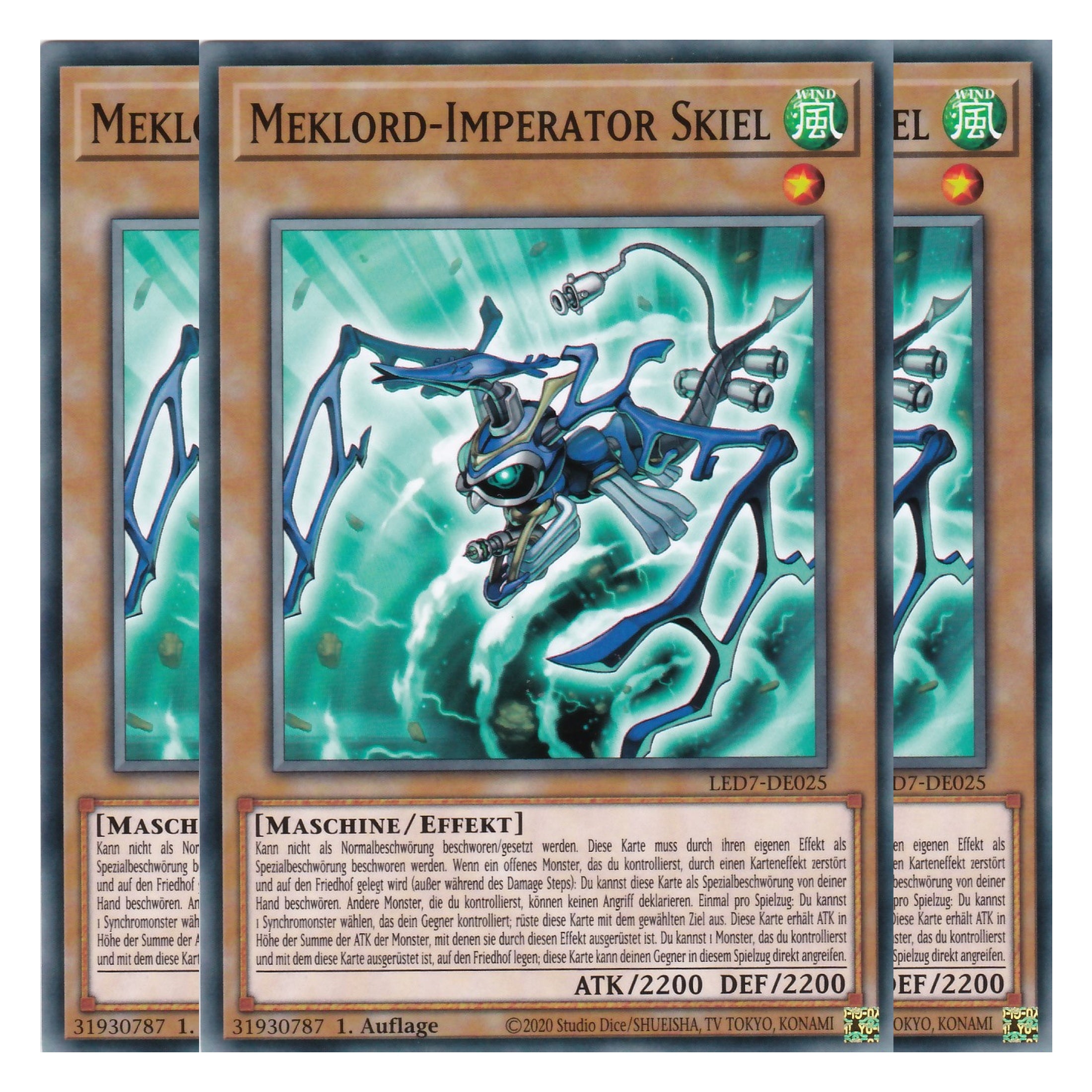 Meklord-Imperator Skiel - LED7-DE025 - Common - Deutsch - Unlimitiert - Legendary Duelists: Rage of Ra - Playset (3 Kopien)