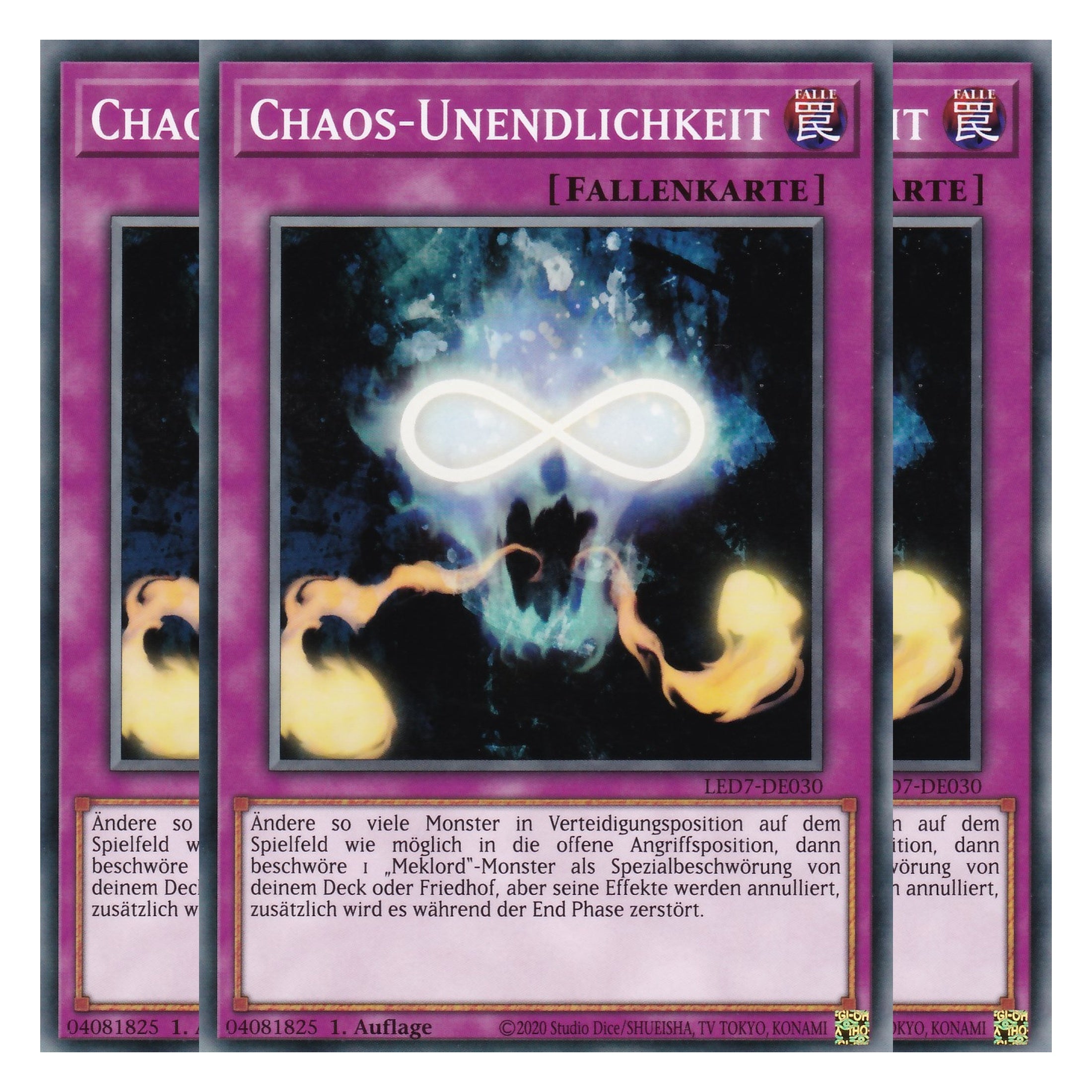 Chaos-Unendlichkeit - LED7-DE030 - Common - Deutsch - Unlimitiert - Legendary Duelists: Rage of Ra - Playset (3 Kopien)