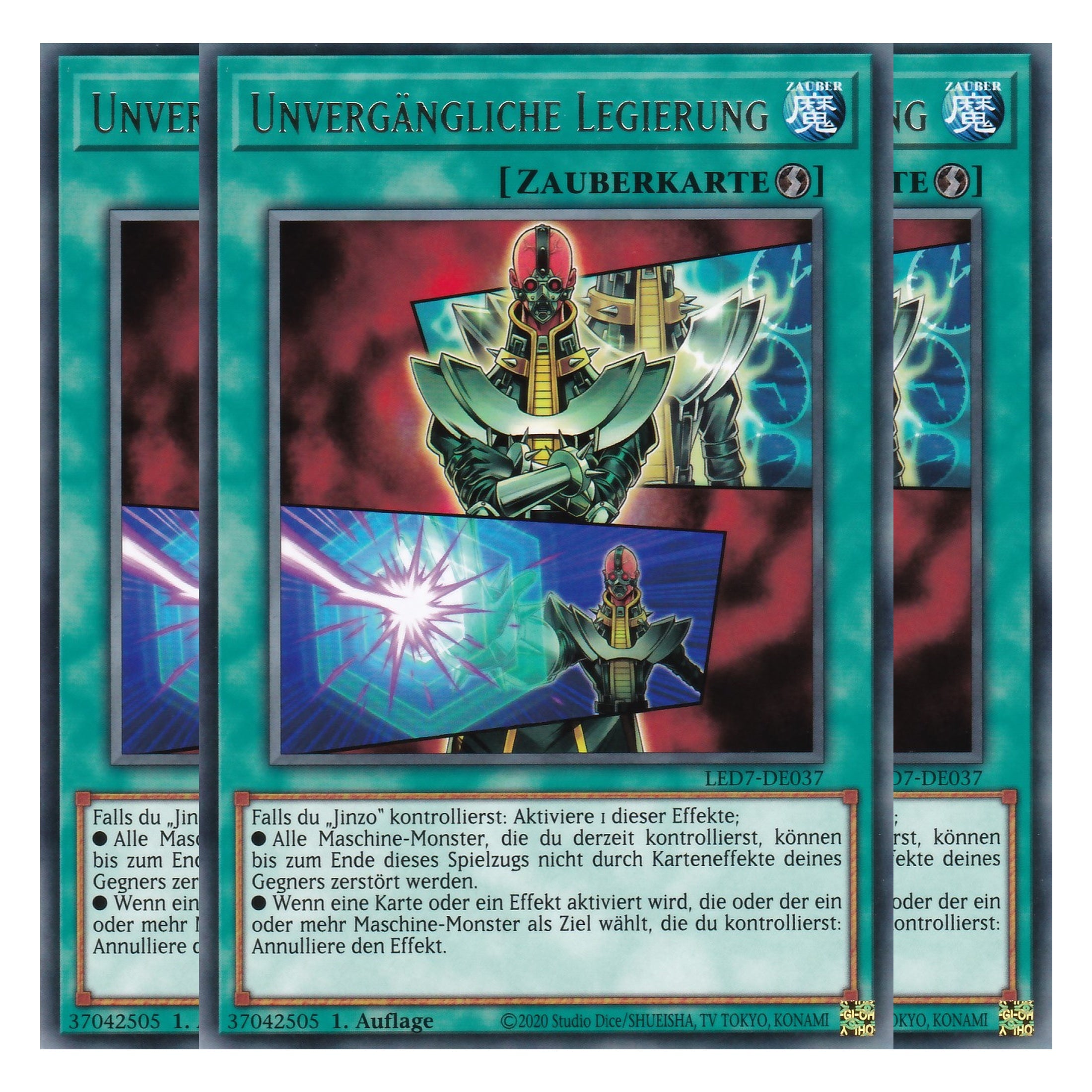 Unvergängliche Legierung - LED7-DE037 - Rare - Deutsch - Unlimitiert - Legendary Duelists: Rage of Ra - Playset (3 Kopien)