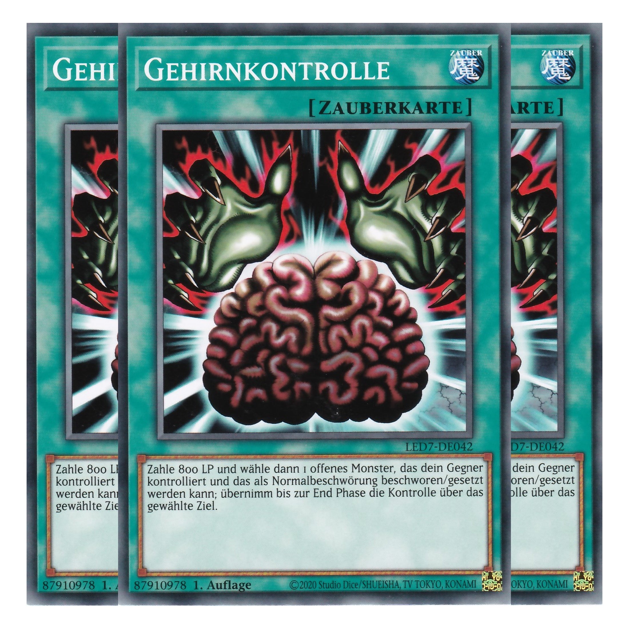 Gehirnkontrolle - LED7-DE042 - Common - Deutsch - Unlimitiert - Legendary Duelists: Rage of Ra - Playset (3 Kopien)