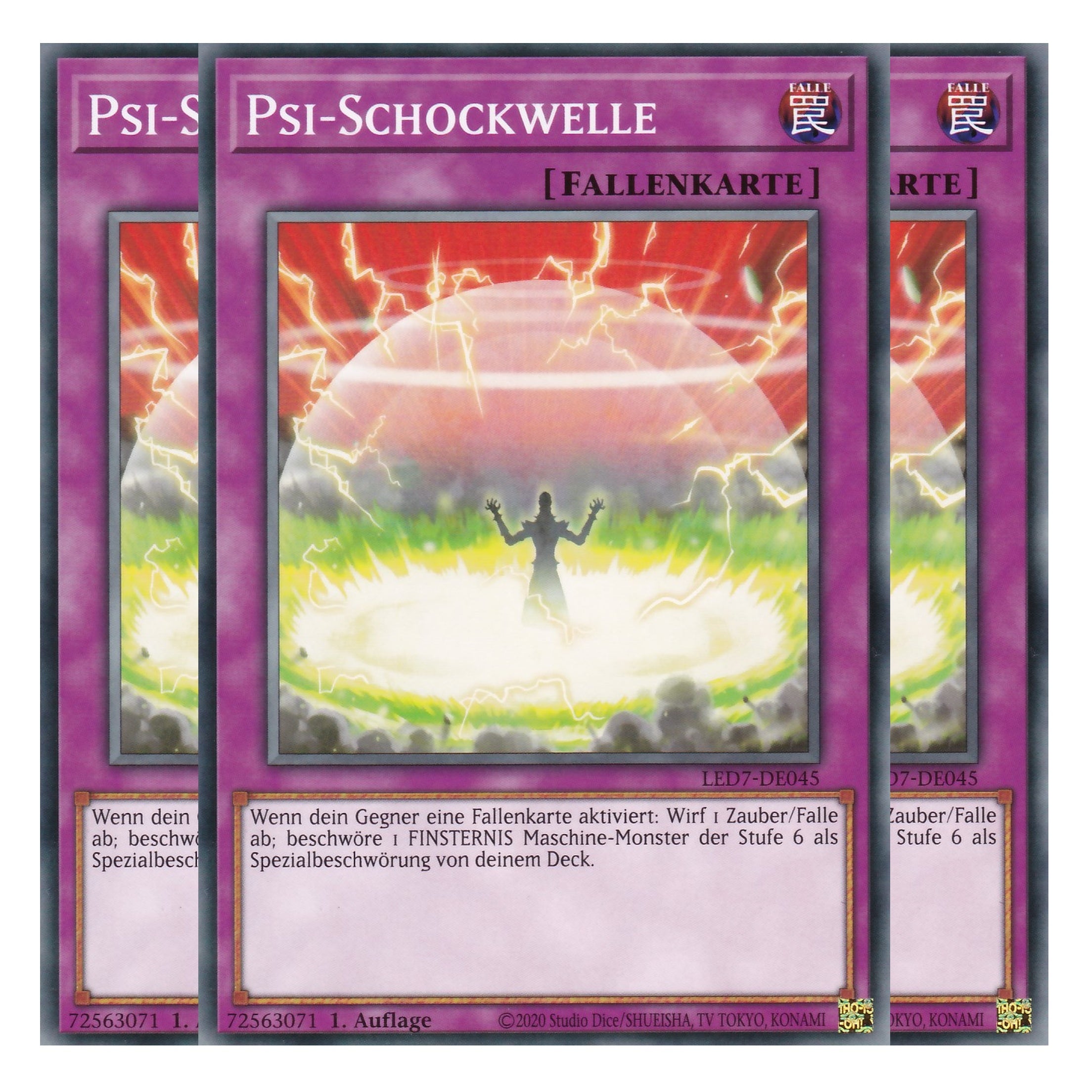 Psi-Schockwelle - LED7-DE045 - Common - Deutsch - Unlimitiert - Legendary Duelists: Rage of Ra - Playset (3 Kopien)