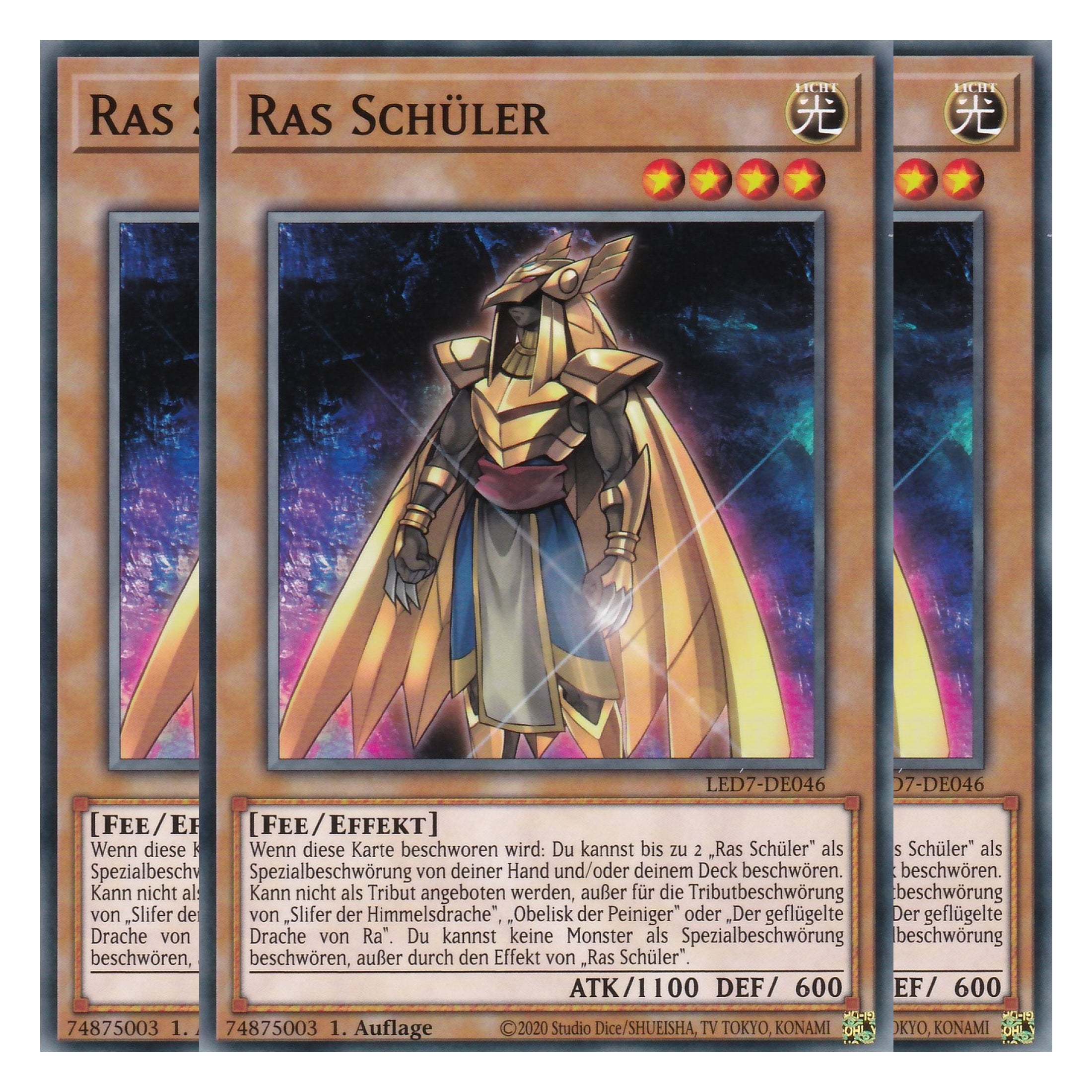 Ras Schüler - LED7-DE046 - Common - Deutsch - Unlimitiert - Legendary Duelists: Rage of Ra - Playset (3 Kopien)