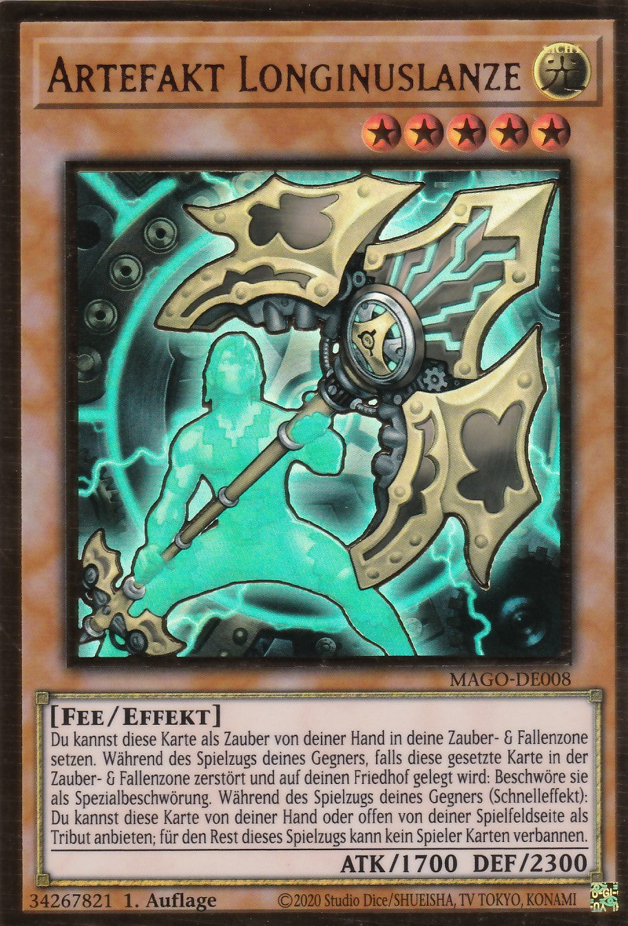 Artefakt Longinuslanze - MAGO-DE008 - Premium Gold Rare - Deutsch - 2. Auflage - Maximum Gold