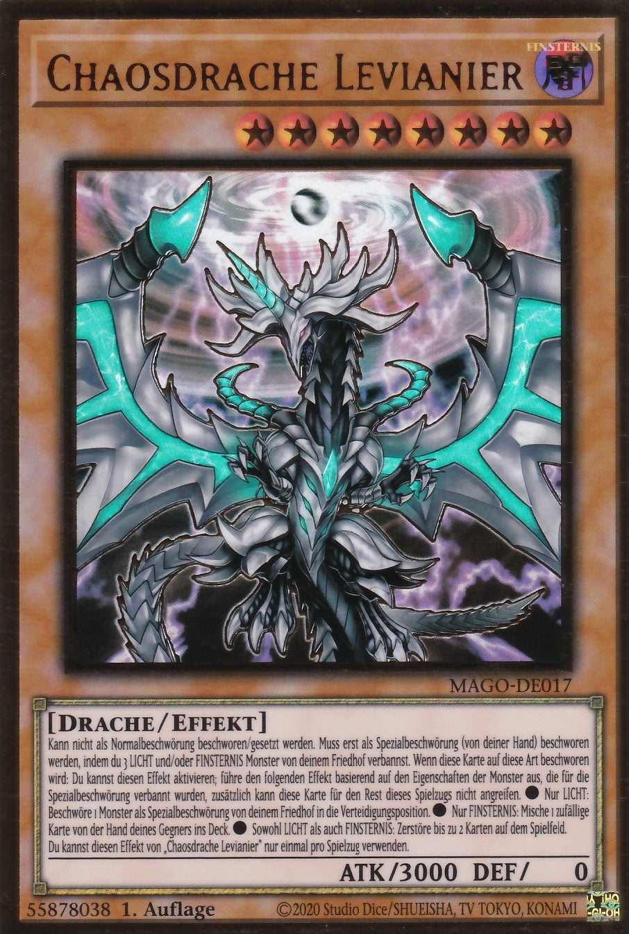 Chaosdrache Levianier (V.2 - Gold Rare) - MAGO-DE017 - Premium Gold Rare - Deutsch - 2. Auflage - Maximum Gold