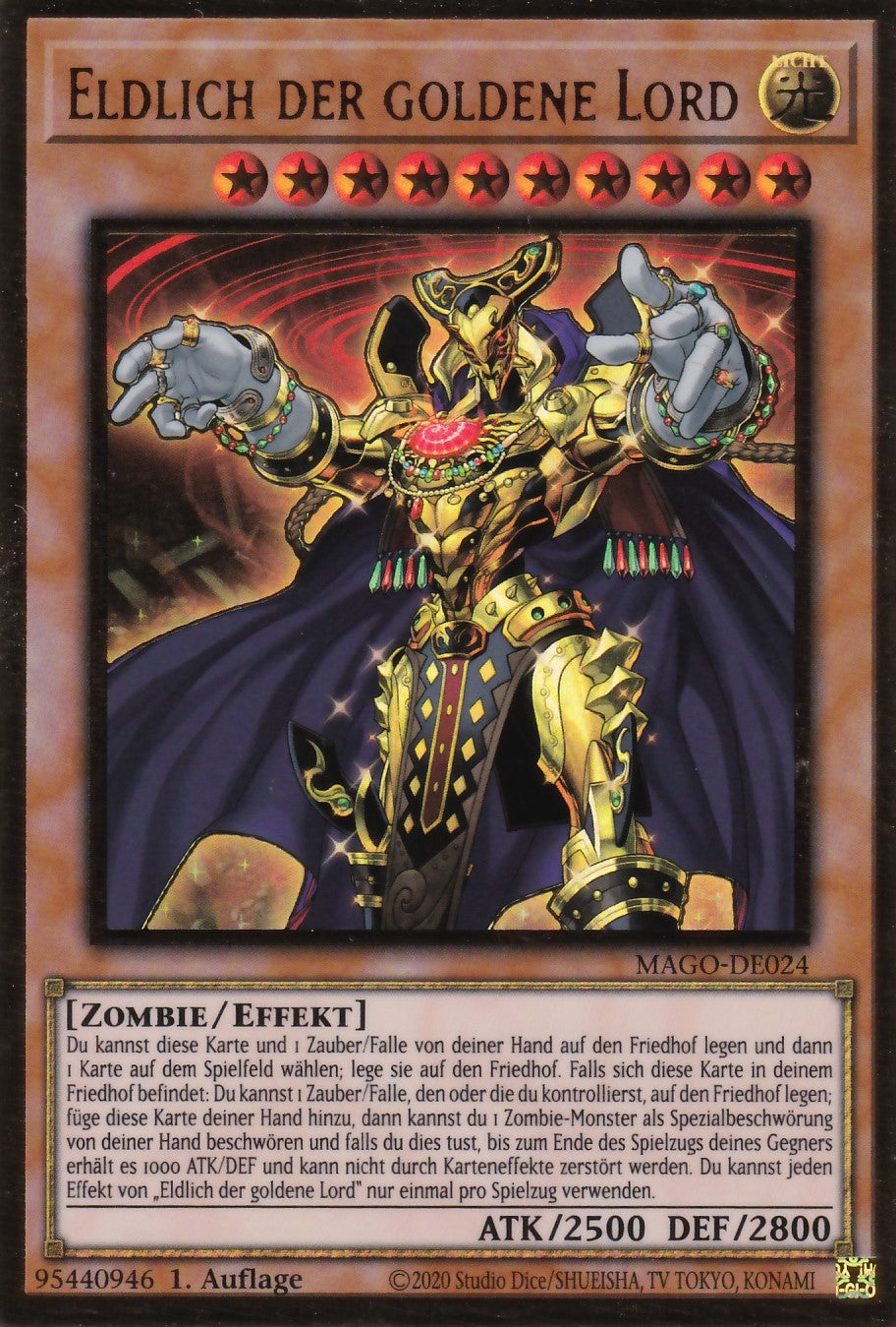 Eldlich der goldene Lord - MAGO-DE024 - Premium Gold Rare - Deutsch - 2. Auflage - Maximum Gold