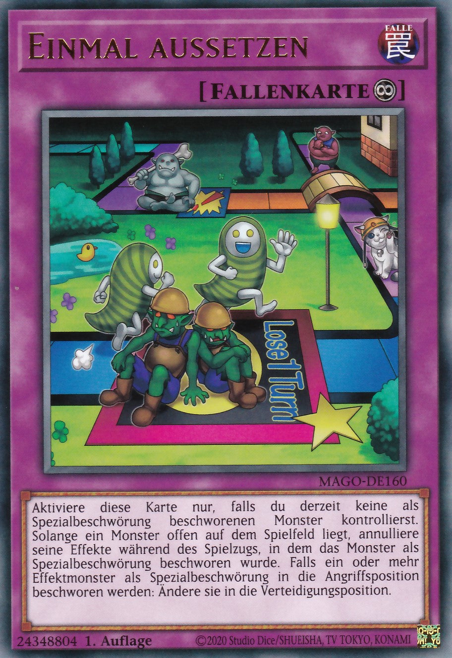 Einmal aussetzen - MAGO-DE160 - Rare - Reprint - Deutsch - Maximum Gold