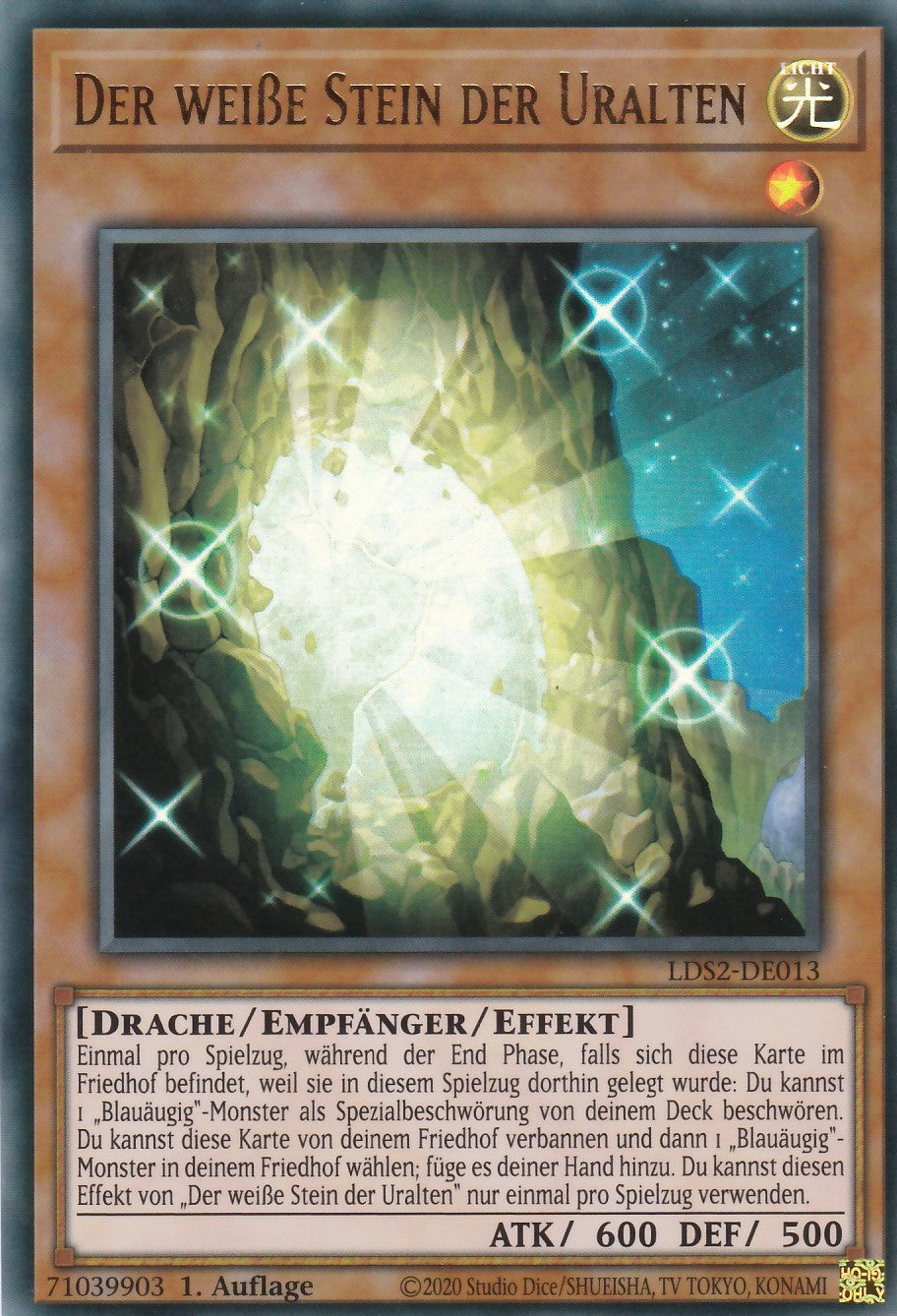 Der weiße Stein der Uralten - LDS2-DE013 - Ultra Rare - Deutsch - 1. Auflage - Legendary Duelists: Season 2