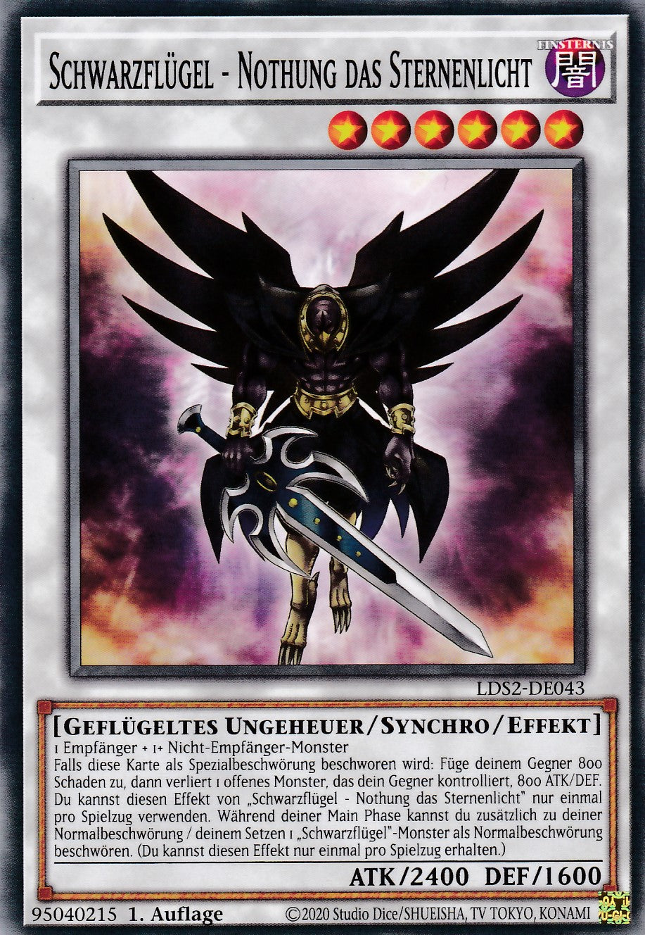 Schwarzflügel - Nothung das Sternenlicht - LDS2-DE043 - Common - Deutsch - 1. Auflage - Legendary Duelists: Season 2