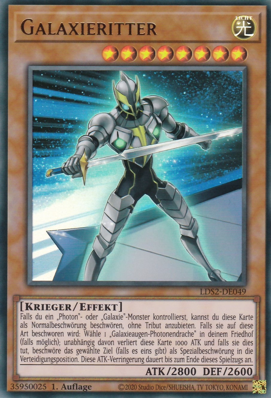 Galaxieritter - LDS2-DE049 - Ultra Rare - Deutsch - 1. Auflage - Legendary Duelists: Season 2