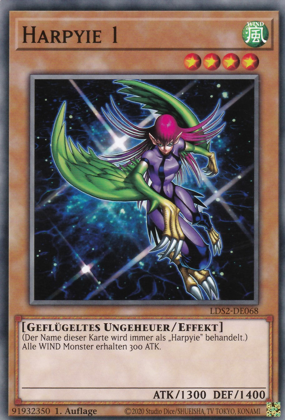 Harpyie 1 - LDS2-DE068 - Common - Deutsch - 1. Auflage - Legendary Duelists: Season 2
