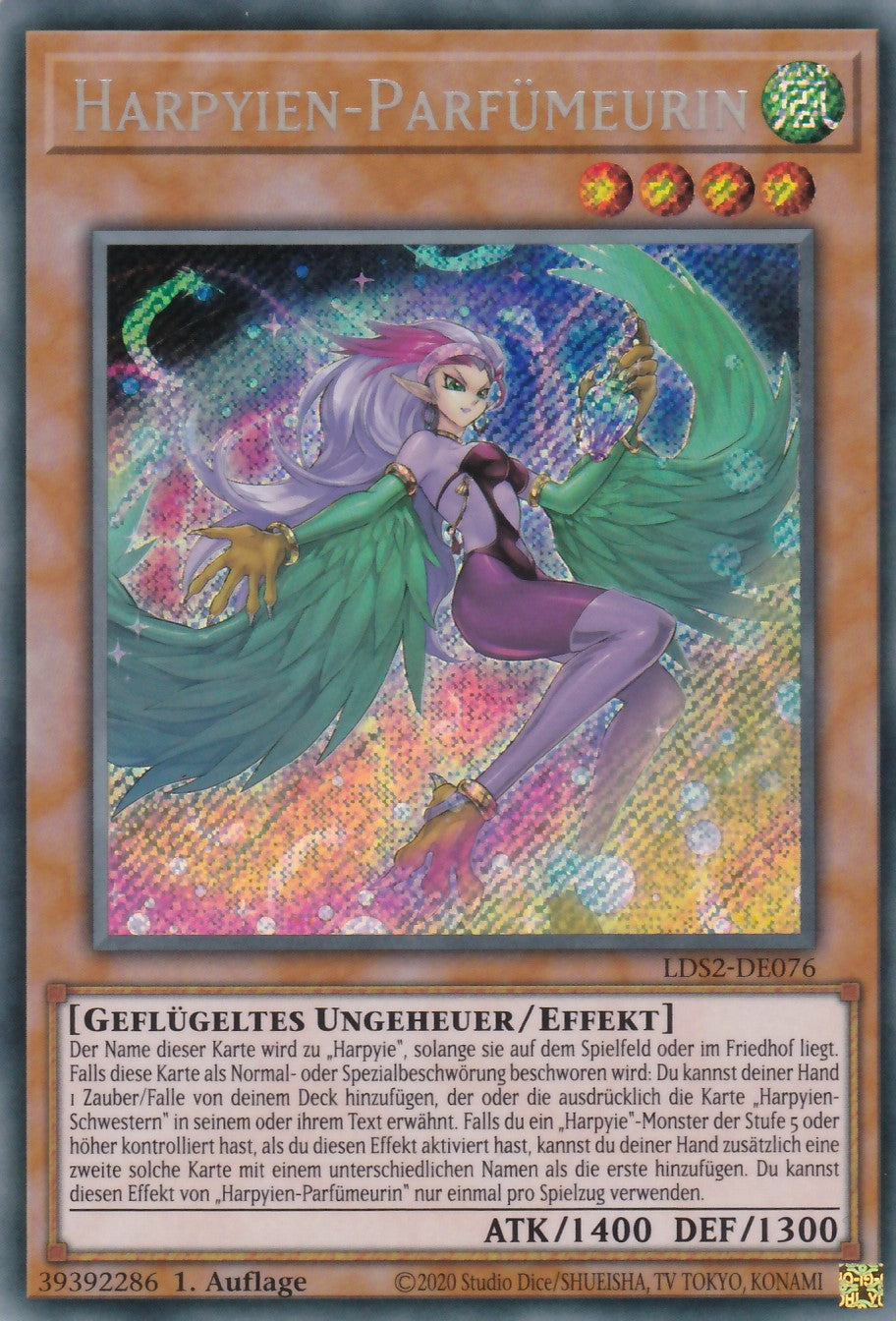Harpyien-Parfümeurin - LDS2-DE076 - Secret Rare - Deutsch - 1. Auflage - Legendary Duelists: Season 2