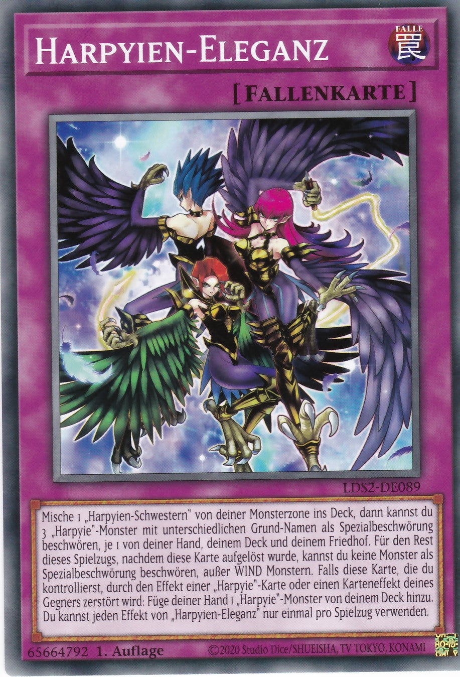 Harpyien-Eleganz - LDS2-DE089 - Common - Deutsch - 1. Auflage - Legendary Duelists: Season 2