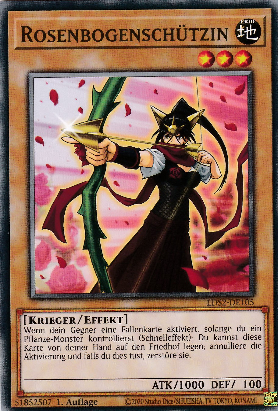 Rosenbogenschützin - LDS2-DE105 - Common - Deutsch - 1. Auflage - Legendary Duelists: Season 2