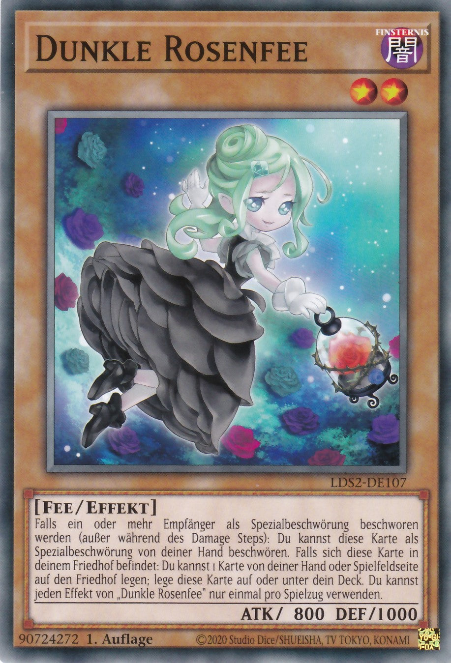 Dunkle Rosenfee - LDS2-DE107 - Common - Deutsch - 1. Auflage - Legendary Duelists: Season 2