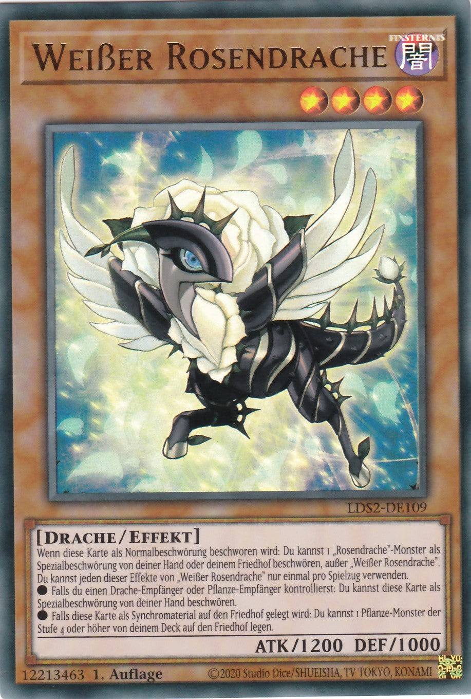 Weißer Rosendrache - LDS2-DE109 - Ultra Rare - Deutsch - 1. Auflage - Legendary Duelists: Season 2