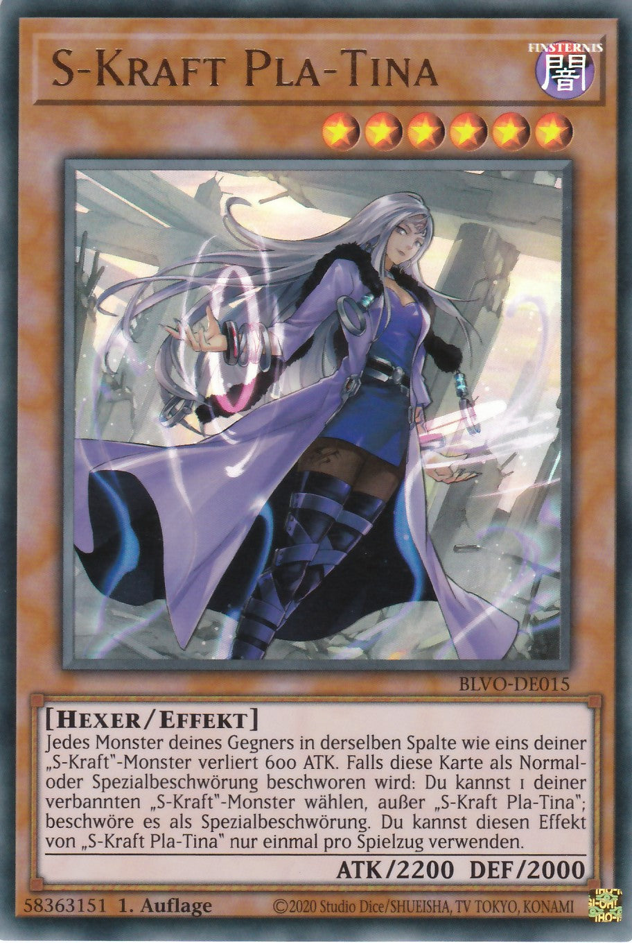 S-Kraft Pla-Tina - BLVO-DE015 - Ultra Rare - Deutsch - 1. Auflage - Blazing Vortex