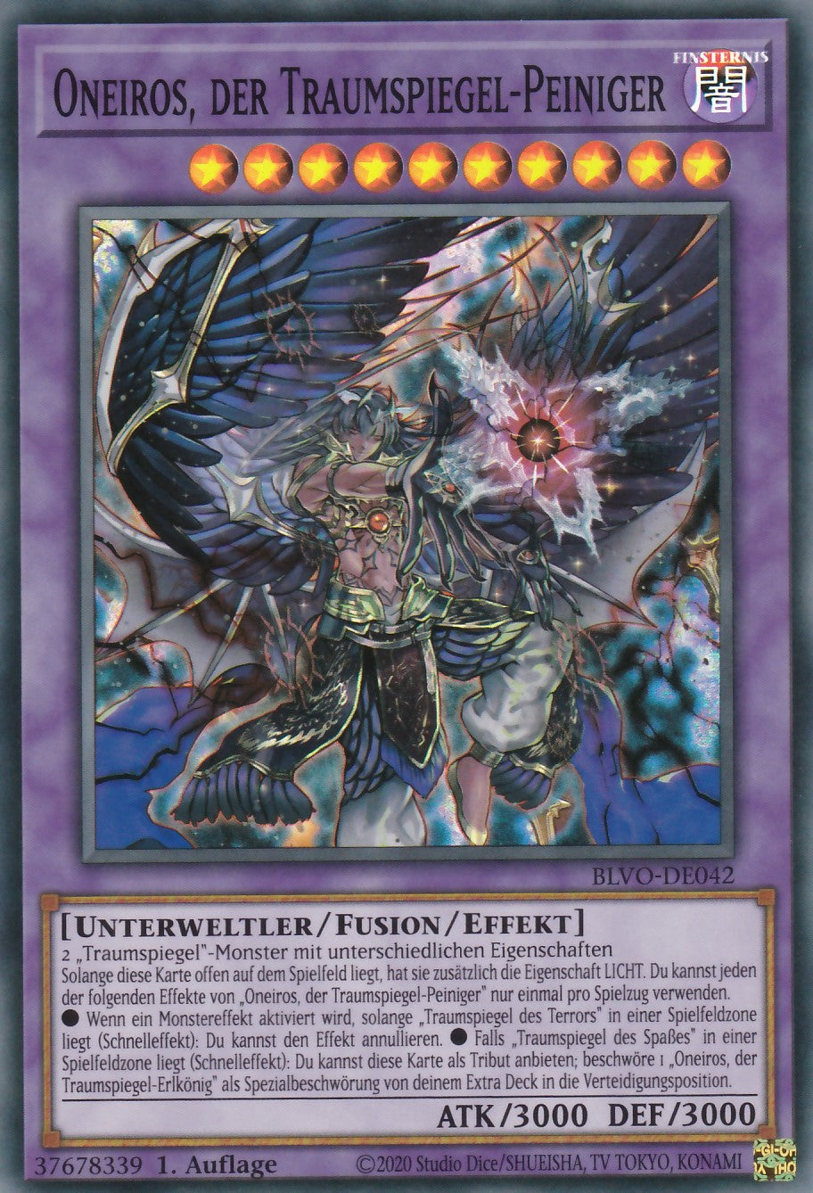 Oneiros, der Traumspiegel-Peiniger - BLVO-DE042 - Super Rare - Deutsch - 1. Auflage - Blazing Vortex