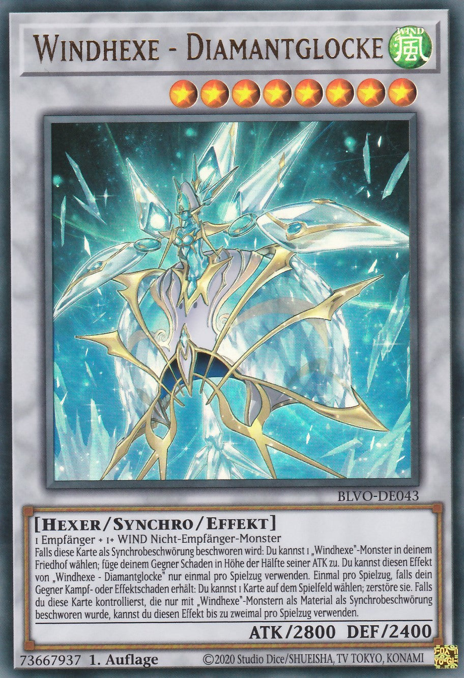 Windhexe - Diamantglocke - BLVO-DE043 - Ultra Rare - Deutsch - 1. Auflage - Blazing Vortex