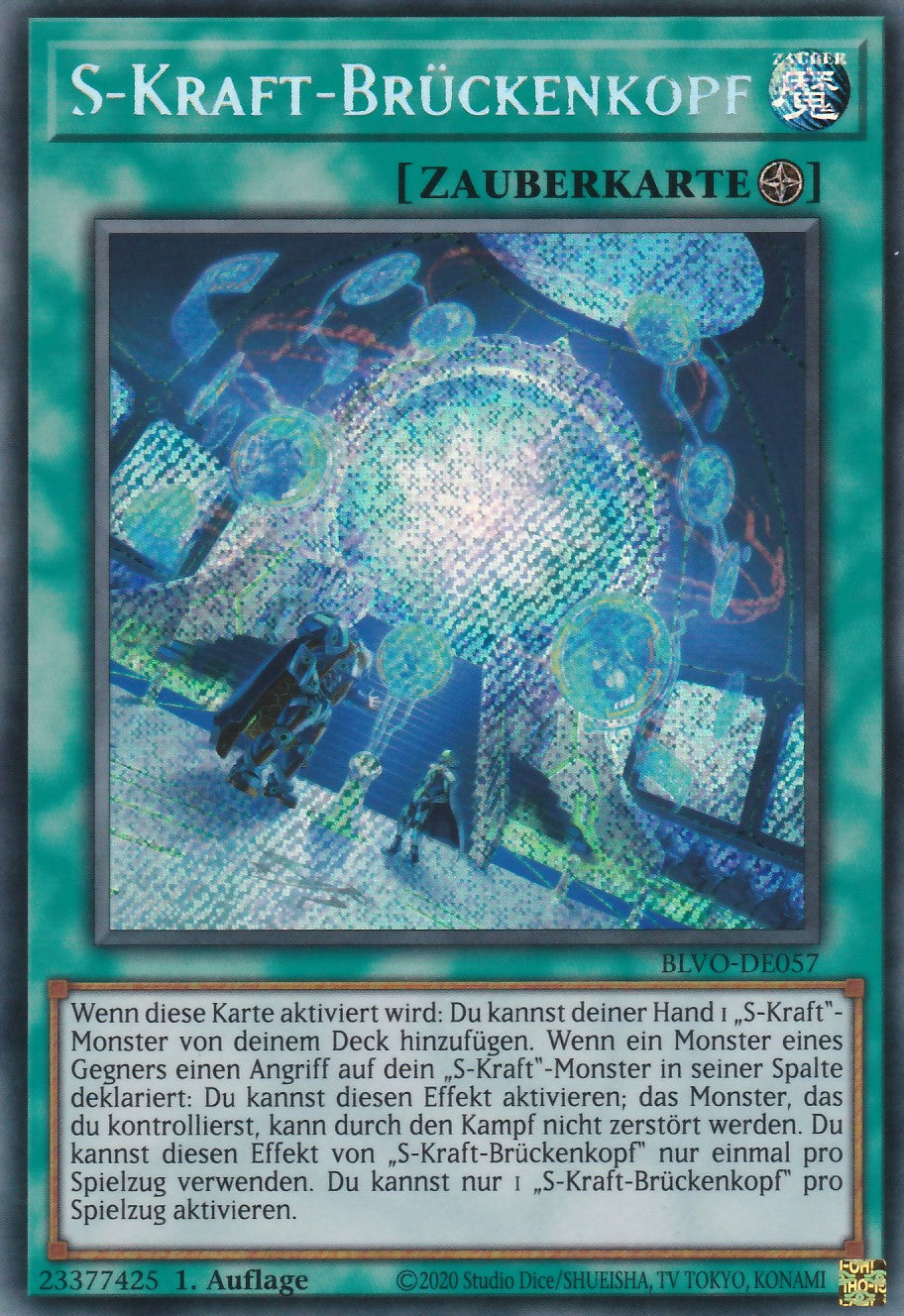 S-Kraft-Brückenkopf - BLVO-DE057 - Secret Rare - Deutsch - 1. Auflage - Blazing Vortex
