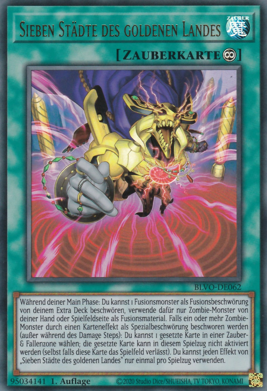 Sieben Städte des goldenen Landes - BLVO-DE062 - Ultra Rare - Deutsch - 1. Auflage - Blazing Vortex