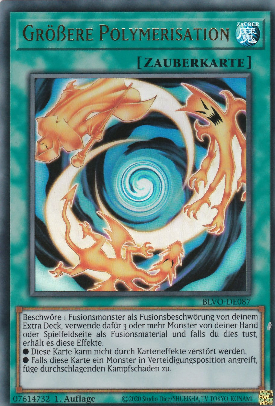 Größere Polymerisation - BLVO-DE087 - Ultra Rare - Deutsch - 1. Auflage - Blazing Vortex
