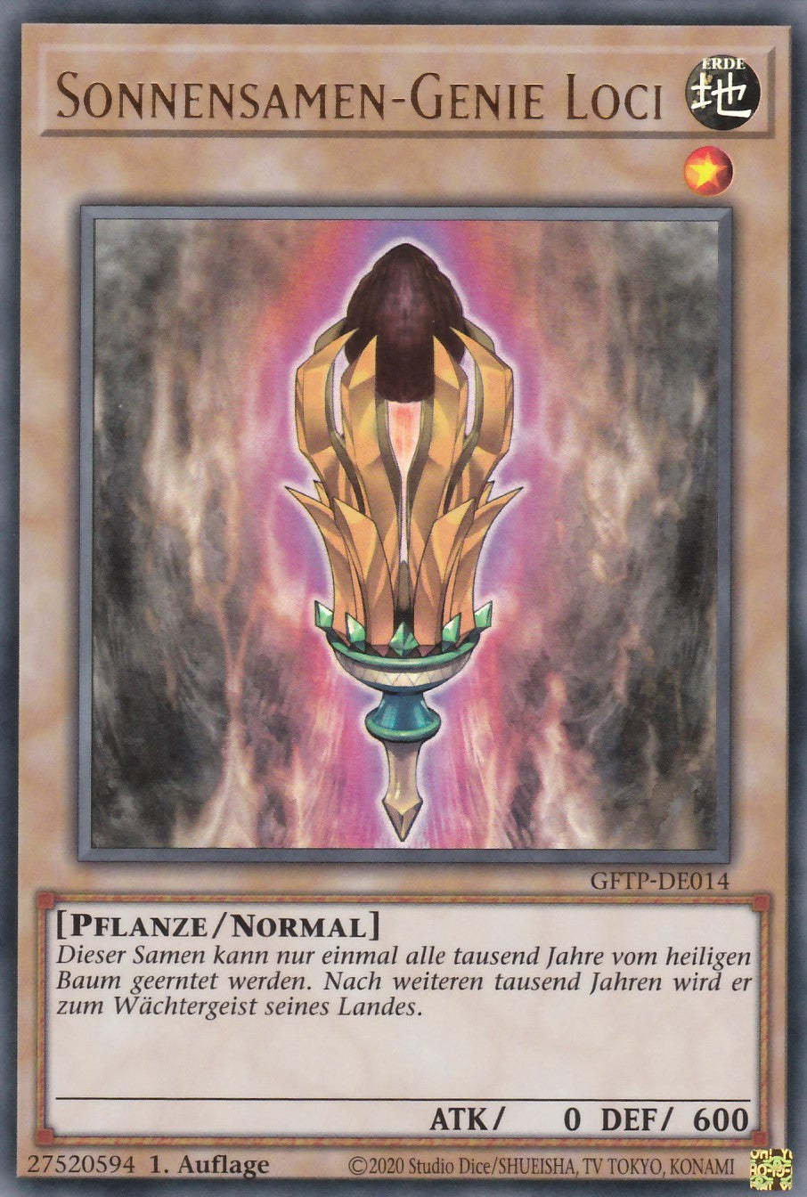 Sonnensamen-Genie Loci - GFTP-DE014 - Ultra Rare - Deutsch - 1. Auflage - Ghosts From the Past