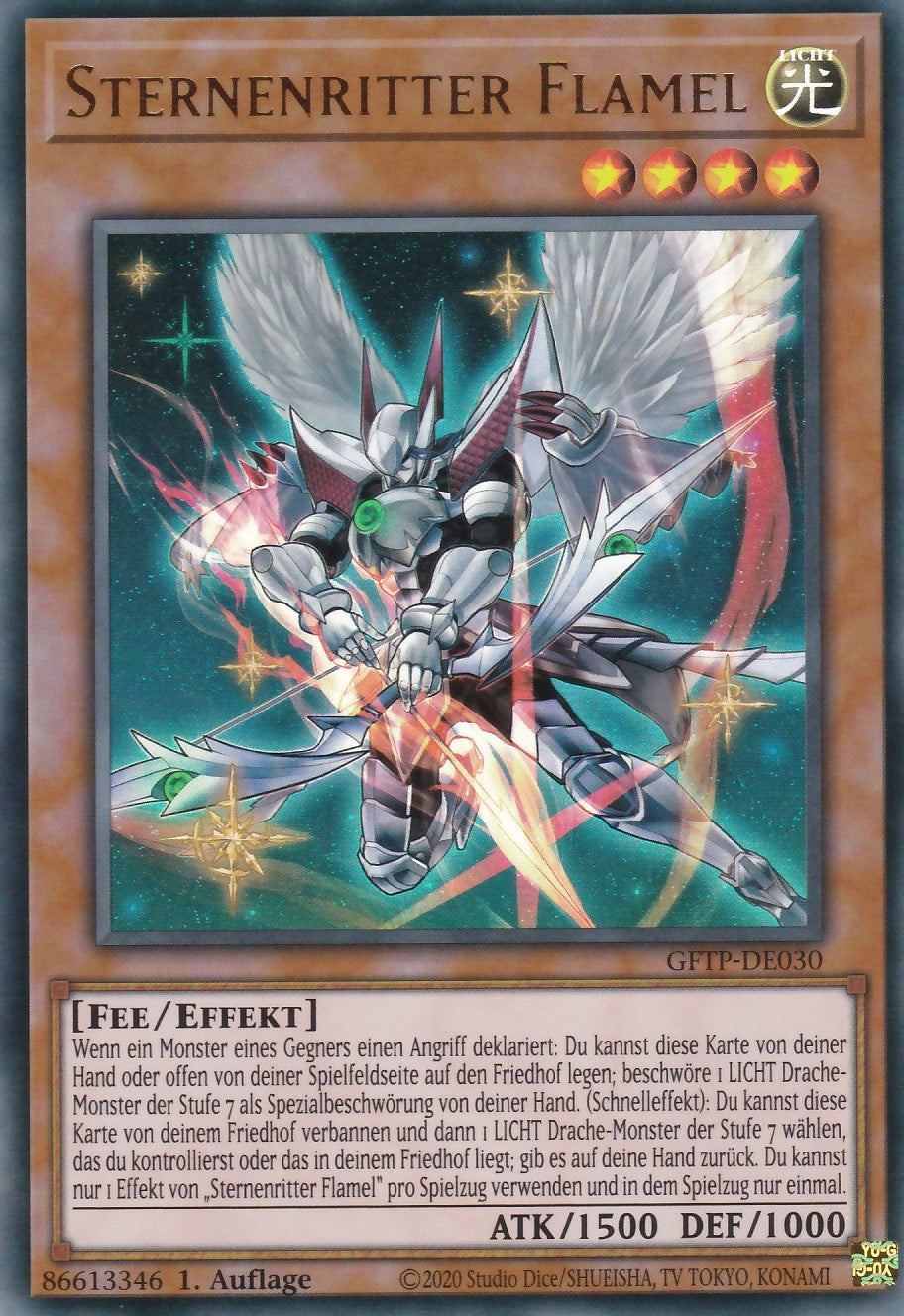 Sternenritter Flamel - GFTP-DE030 - Ultra Rare - Deutsch - 1. Auflage - Ghosts From the Past