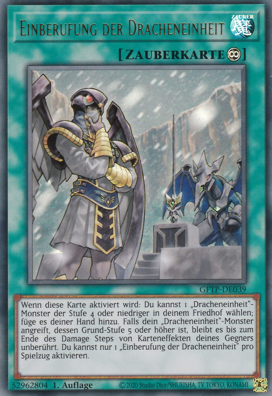 Einberufung der Dracheneinheit - GFTP-DE039 - Ultra Rare - Deutsch - 1. Auflage - Ghosts From the Past