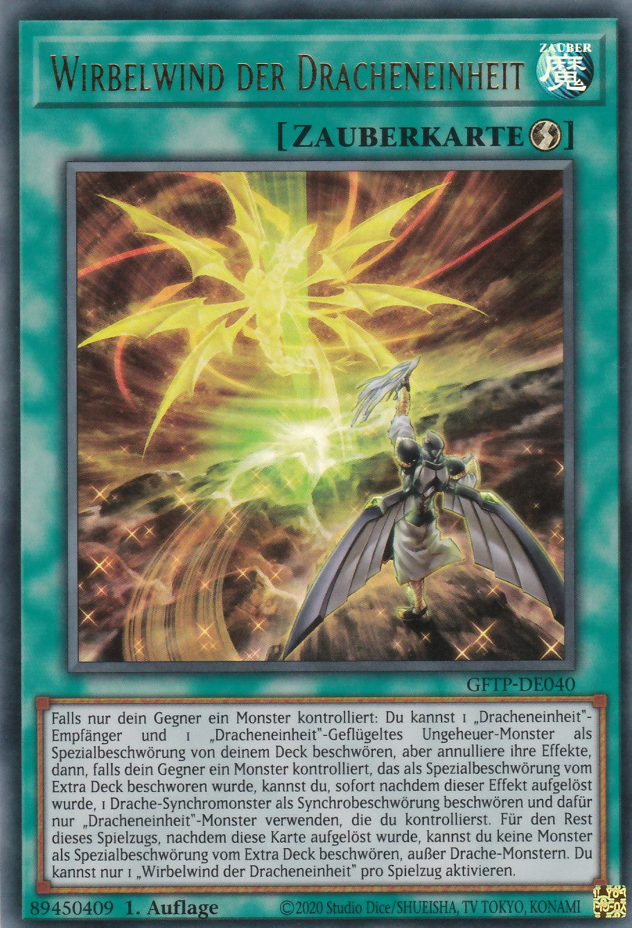 Wirbelwind der Dracheneinheit - GFTP-DE040 - Ultra Rare - Deutsch - 1. Auflage - Ghosts From the Past