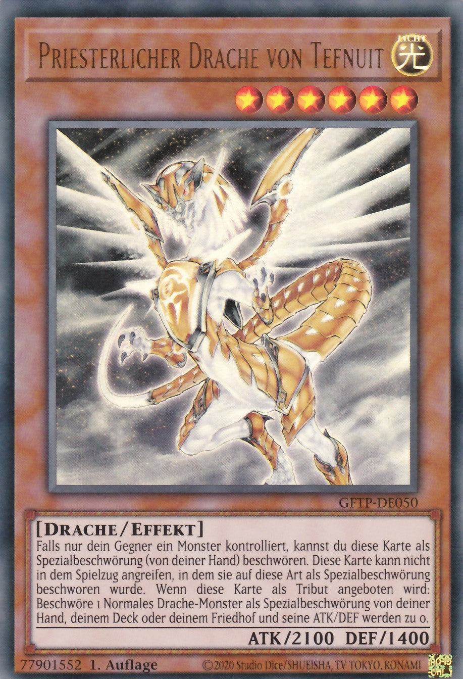 Priesterlicher Drache von Tefnuit - GFTP-DE050 - Ultra Rare - Deutsch - 1. Auflage - Ghosts From the Past