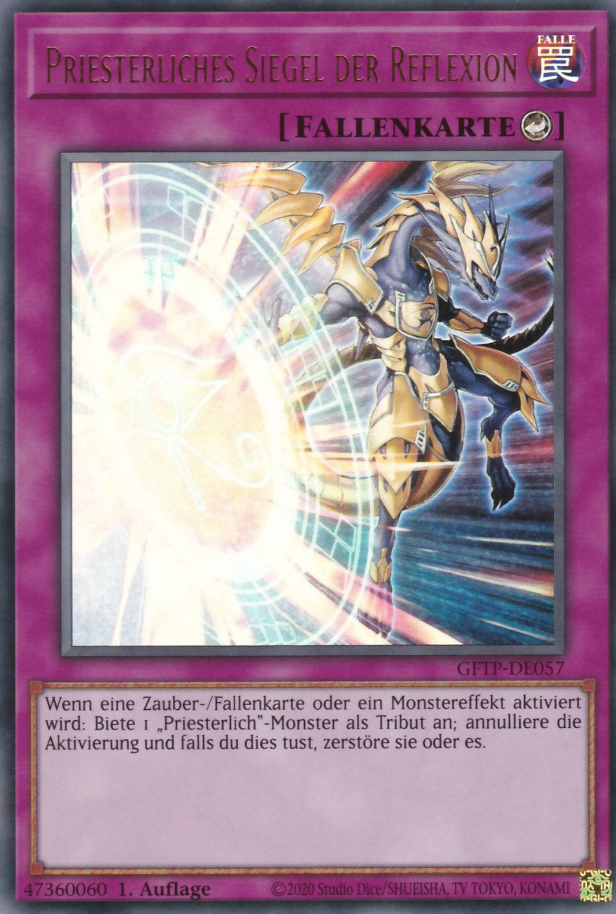 Priesterliches Siegel der Reflexion - GFTP-DE057 - Ultra Rare - Deutsch - 1. Auflage - Ghosts From the Past