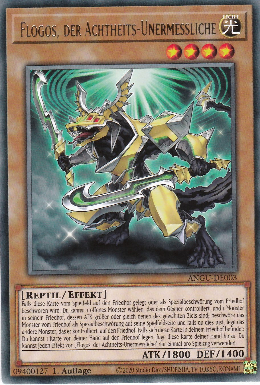 Flogos, der Achtheits-Unermessliche - ANGU-DE003 - Rare - Deutsch - 1. Auflage - Ancient Guardians