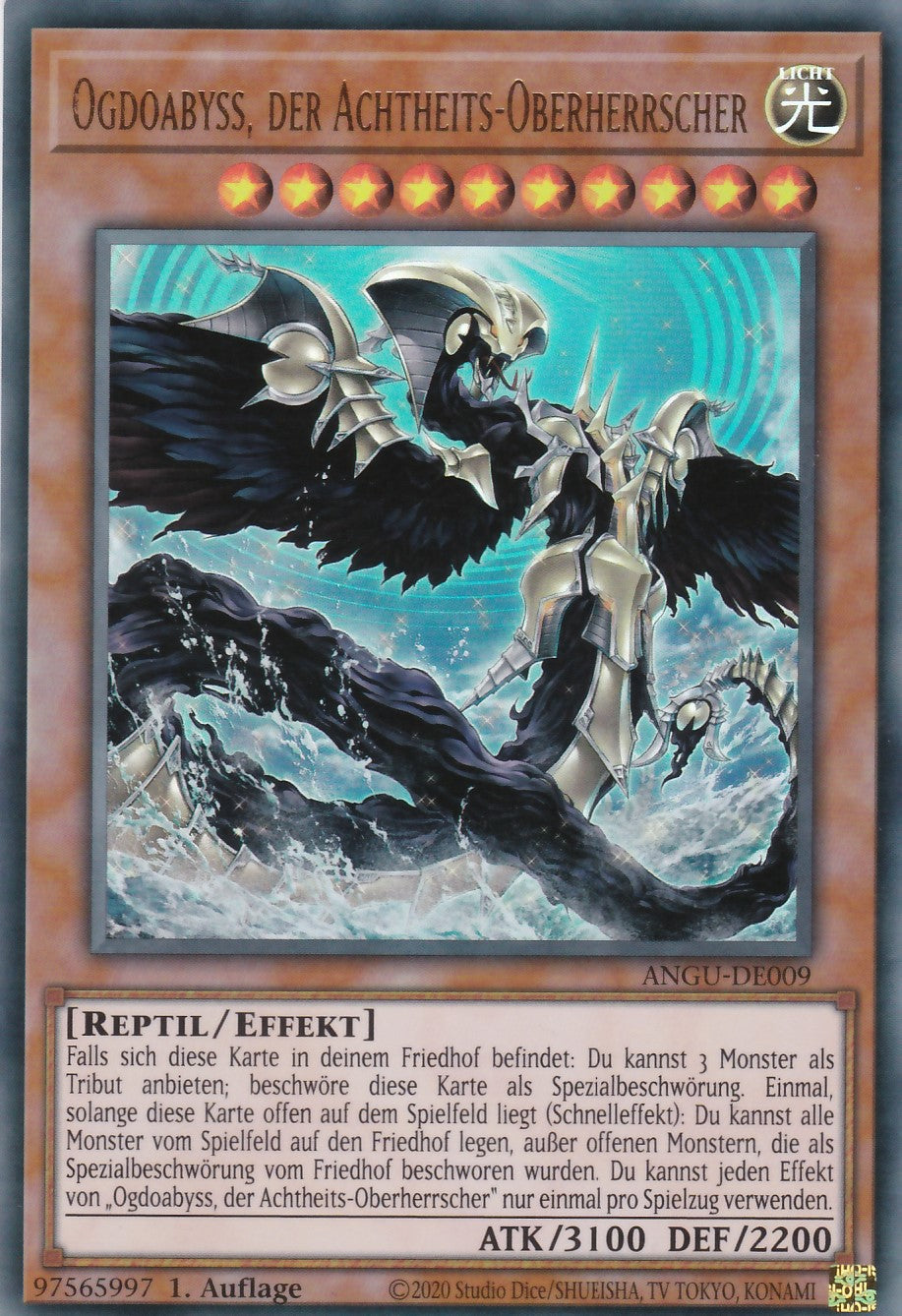 Ogdoabyss, der Achtheits-Oberherrscher - ANGU-DE009 - Ultra Rare - Deutsch - 1. Auflage - Ancient Guardians