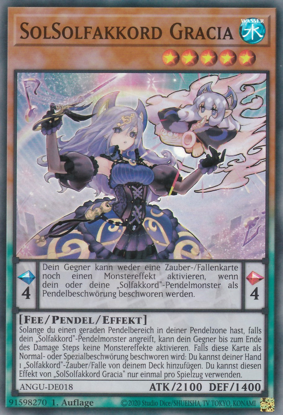 SolSolfakkord Gracia - ANGU-DE018 - Super Rare - Deutsch - 1. Auflage - Ancient Guardians