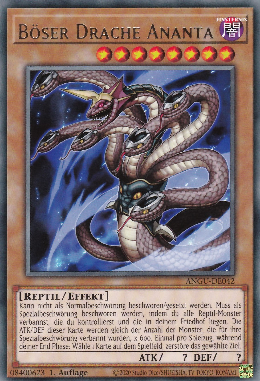 Böser Drache Ananta - ANGU-DE042 - Rare - Deutsch - 1. Auflage - Ancient Guardians