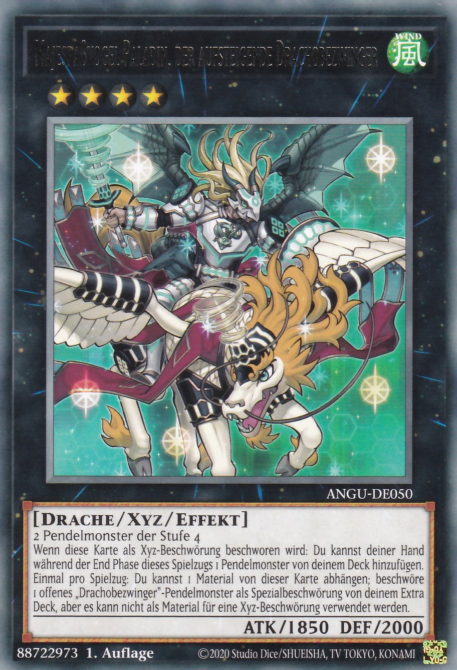 Majespaßvogel Paladin, der aufsteigende Drachobezwinger - ANGU-DE050 - Rare - Deutsch - 1. Auflage - Ancient Guardians