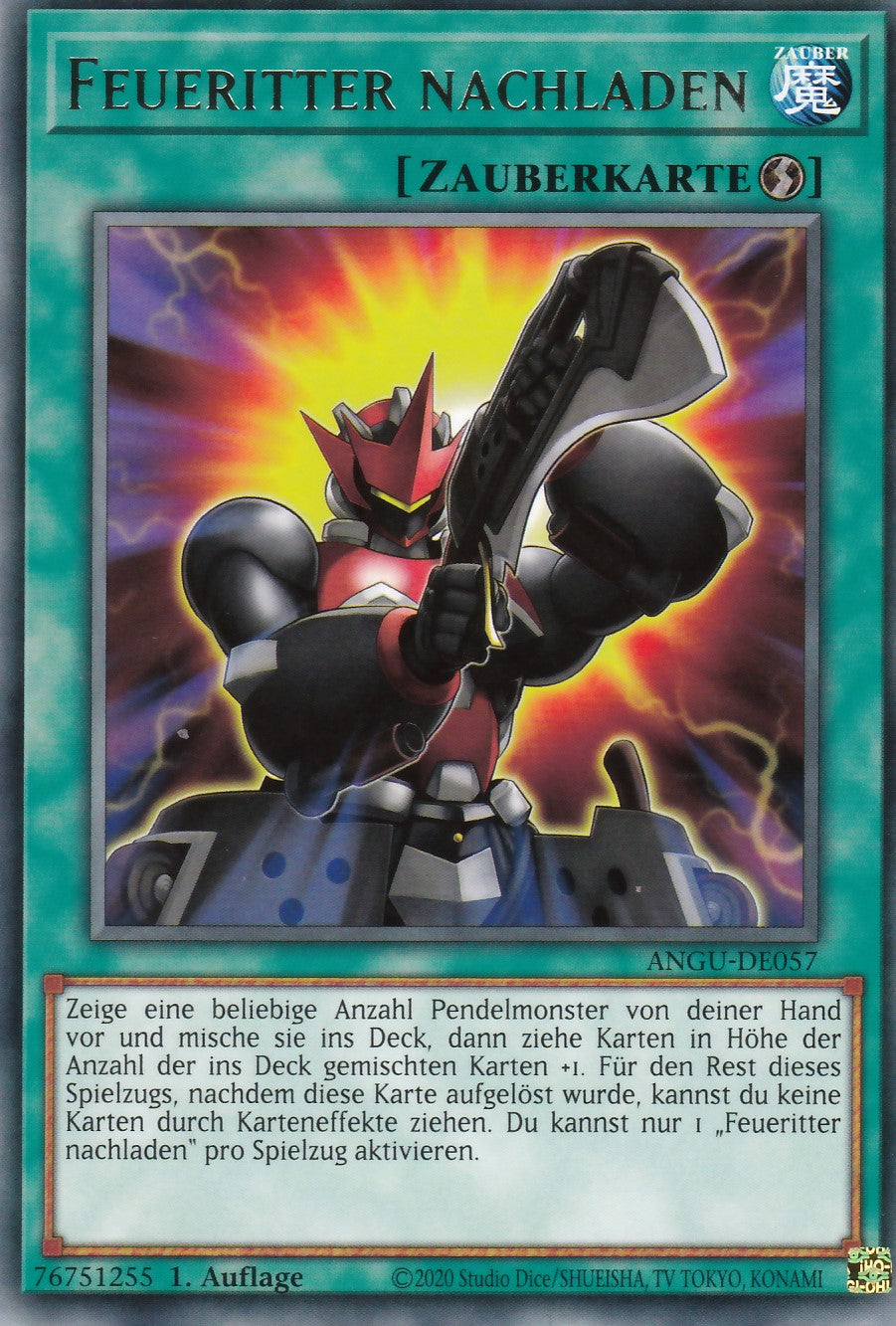 Feueritter nachladen - ANGU-DE057 - Rare - Deutsch - 1. Auflage - Ancient Guardians