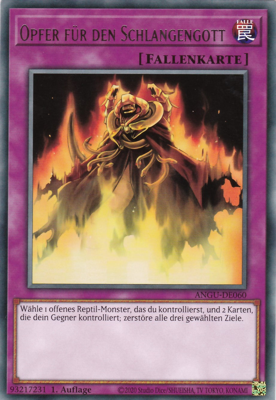 Opfer für den Schlangengott - ANGU-DE060 - Rare - Deutsch - 1. Auflage - Ancient Guardians