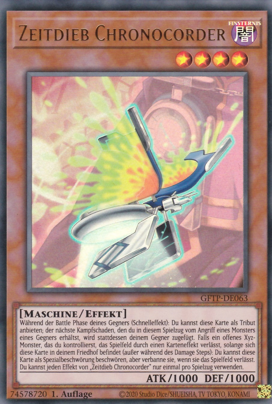 Zeitdieb Chronocorder - GFTP-DE063 - Ultra Rare - Deutsch - 1. Auflage - Ghosts From the Past