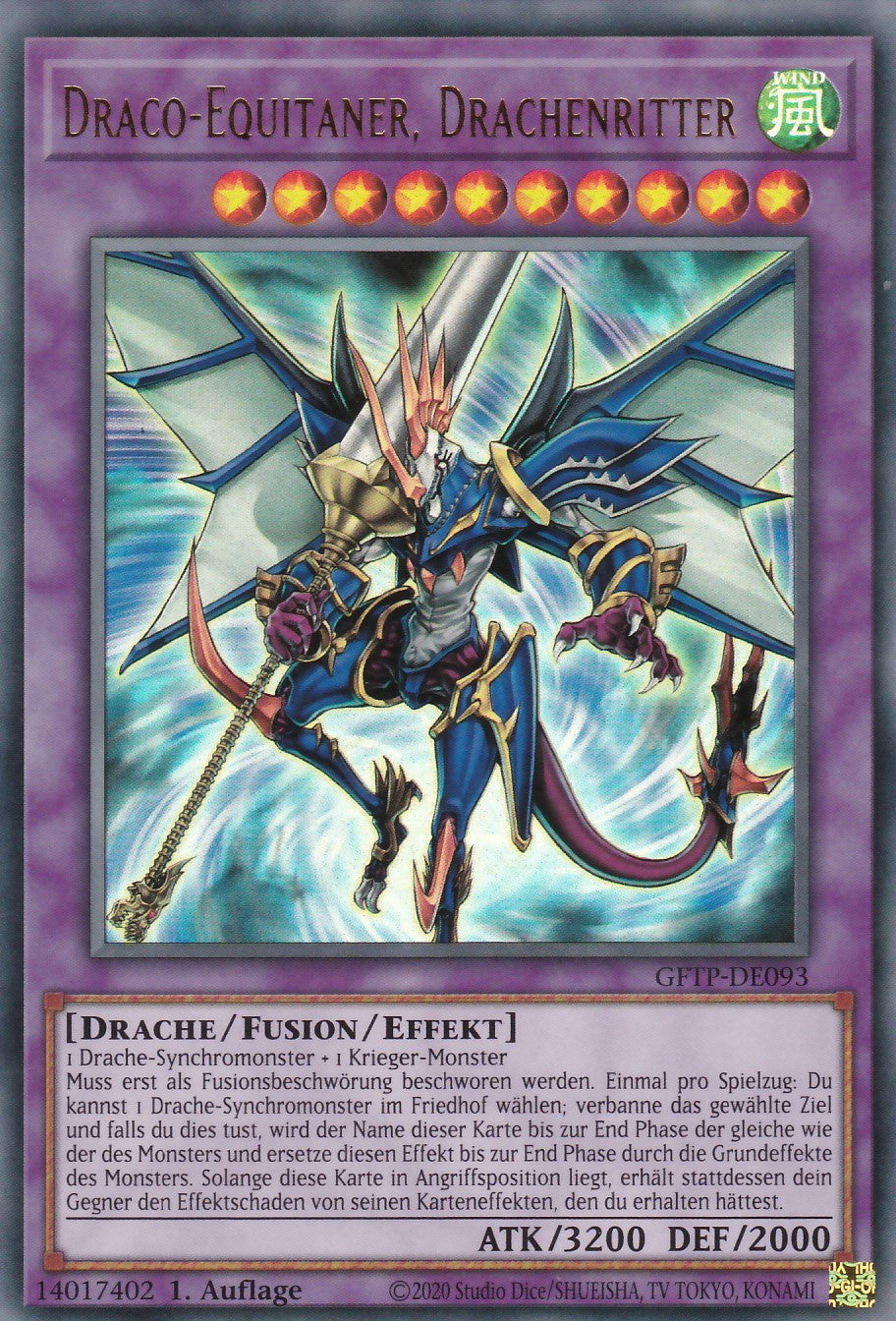 Draco-Equitaner, Drachenritter - GFTP-DE093 - Ultra Rare - Deutsch - 1. Auflage - Ghosts From the Past