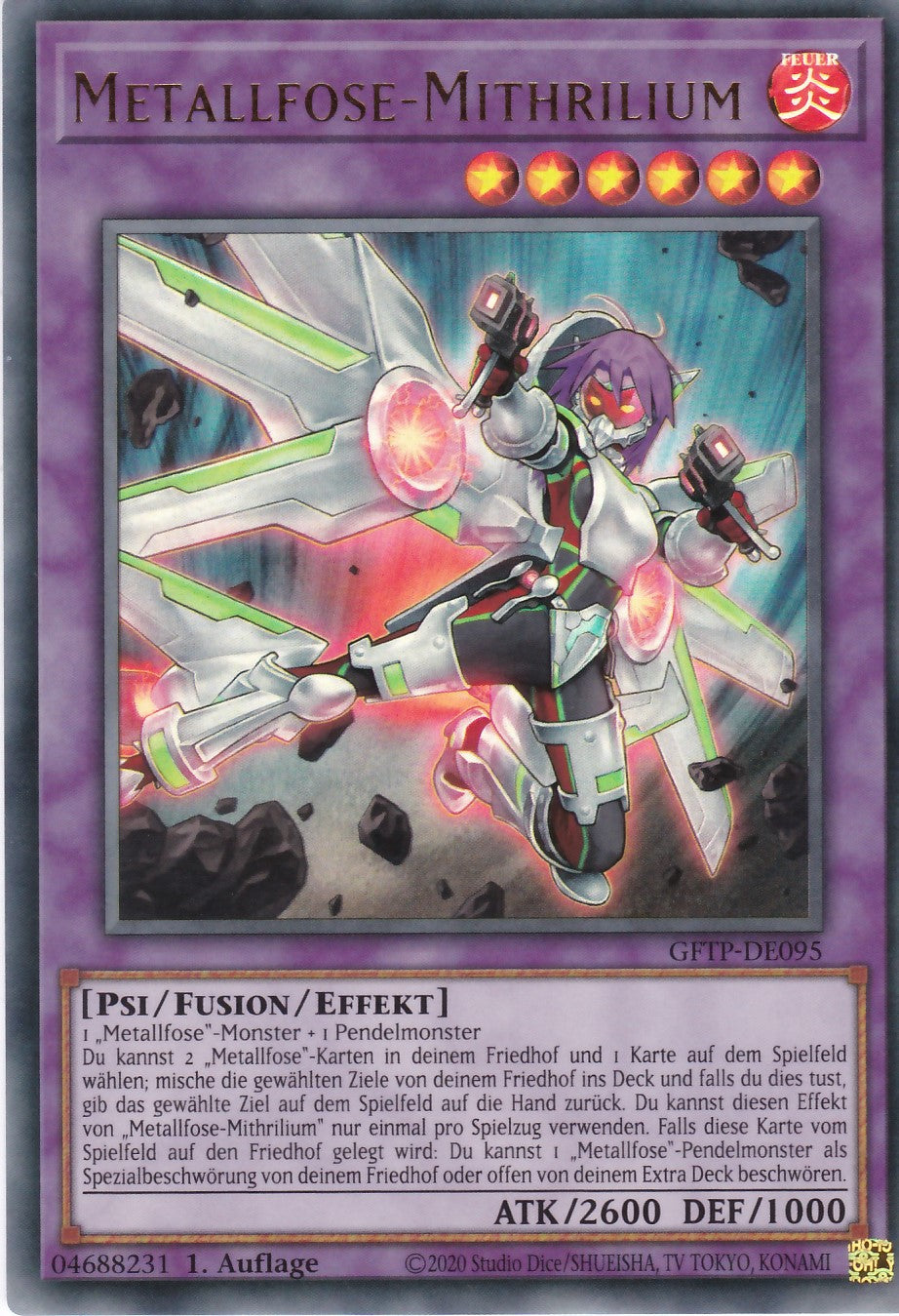 Metallfose-Mithrilium - GFTP-DE095 - Ultra Rare - Deutsch - 1. Auflage - Ghosts From the Past