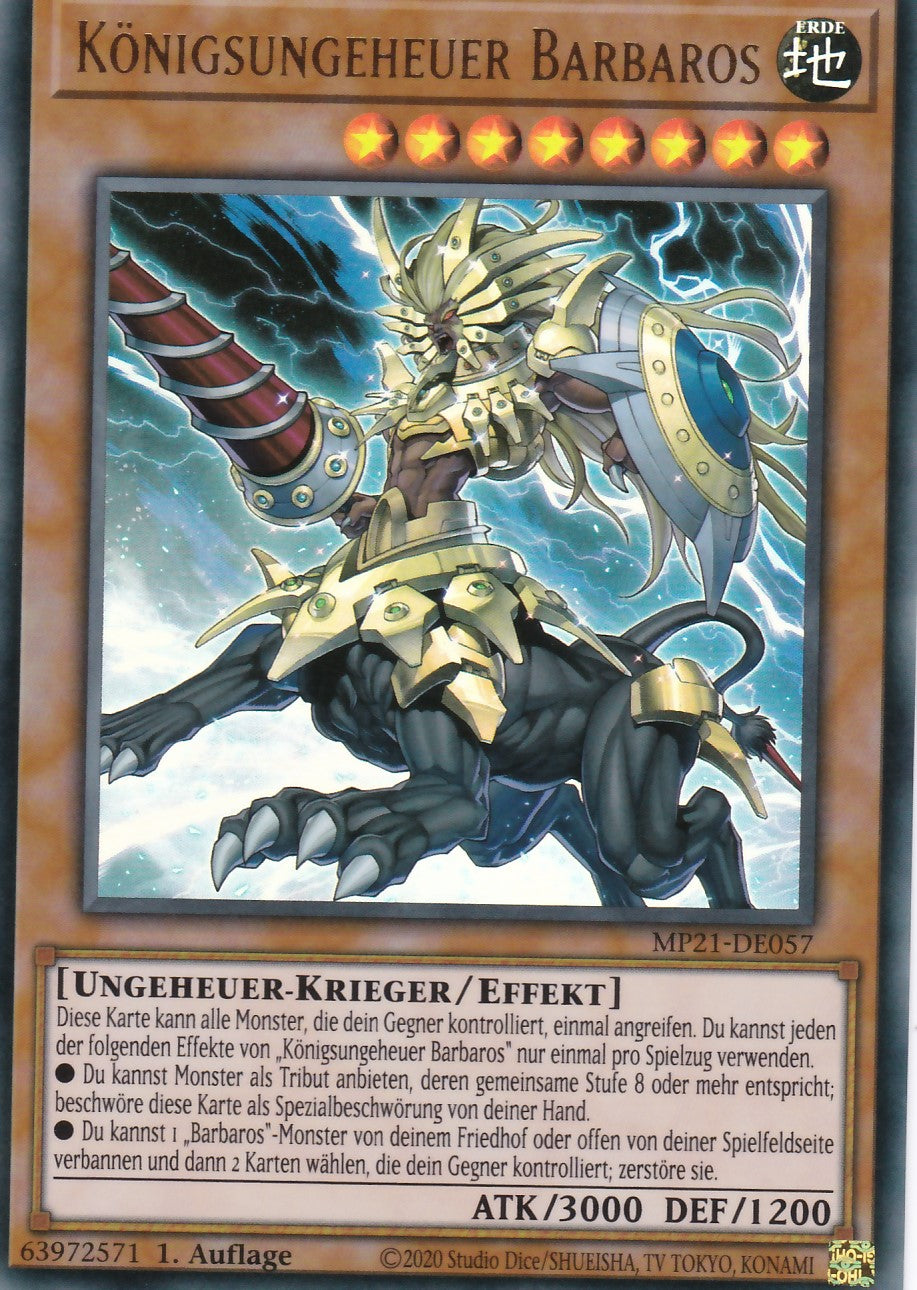 Königsungeheuer Barbaros - MP21-DE057 - Ultra Rare - Deutsch - 1. Auflage - 2021 Tin of Ancient Battles
