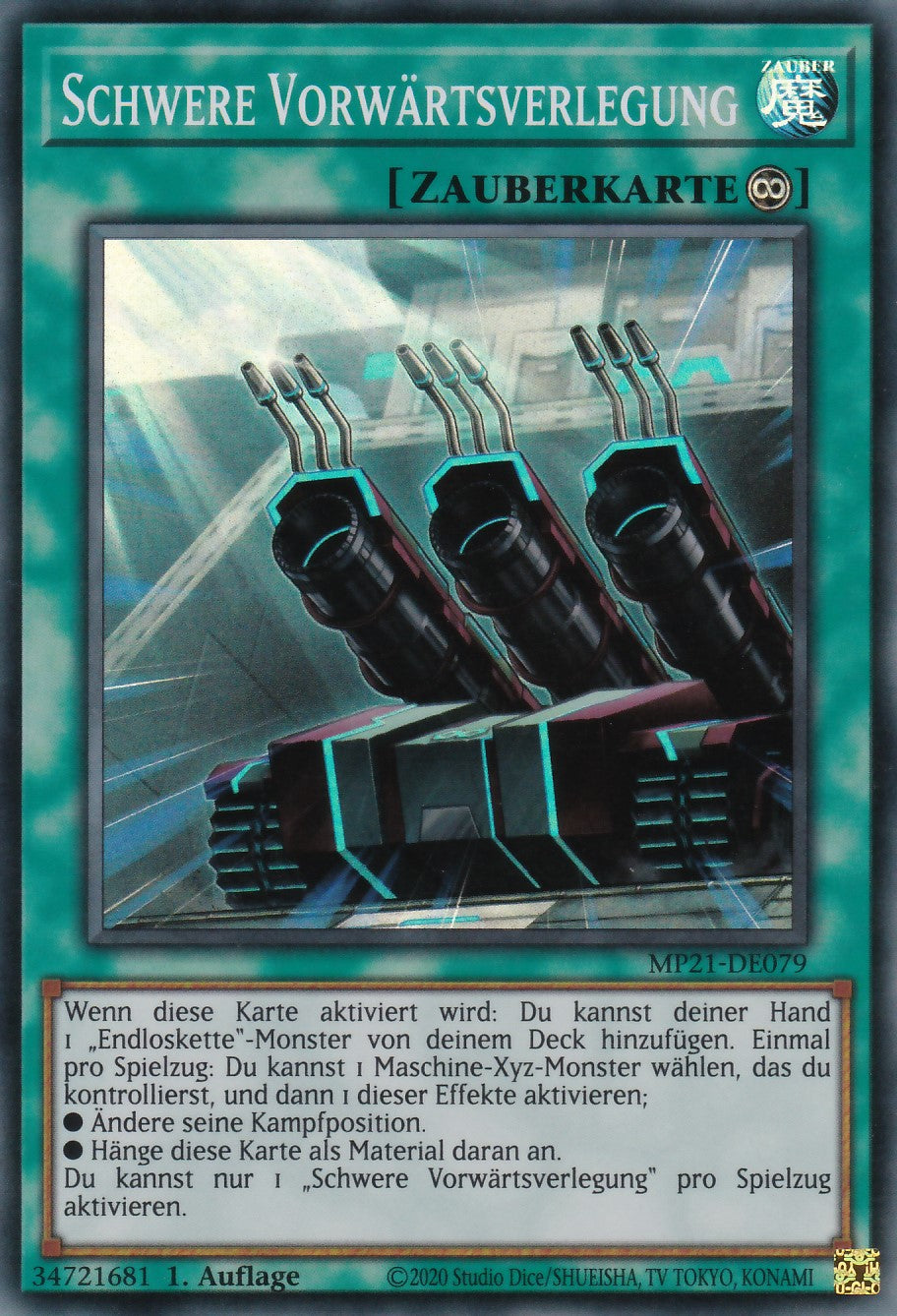 Schwere Vorwärtsverlegung - MP21-DE079 - Super Rare - Deutsch - 1. Auflage - 2021 Tin of Ancient Battles