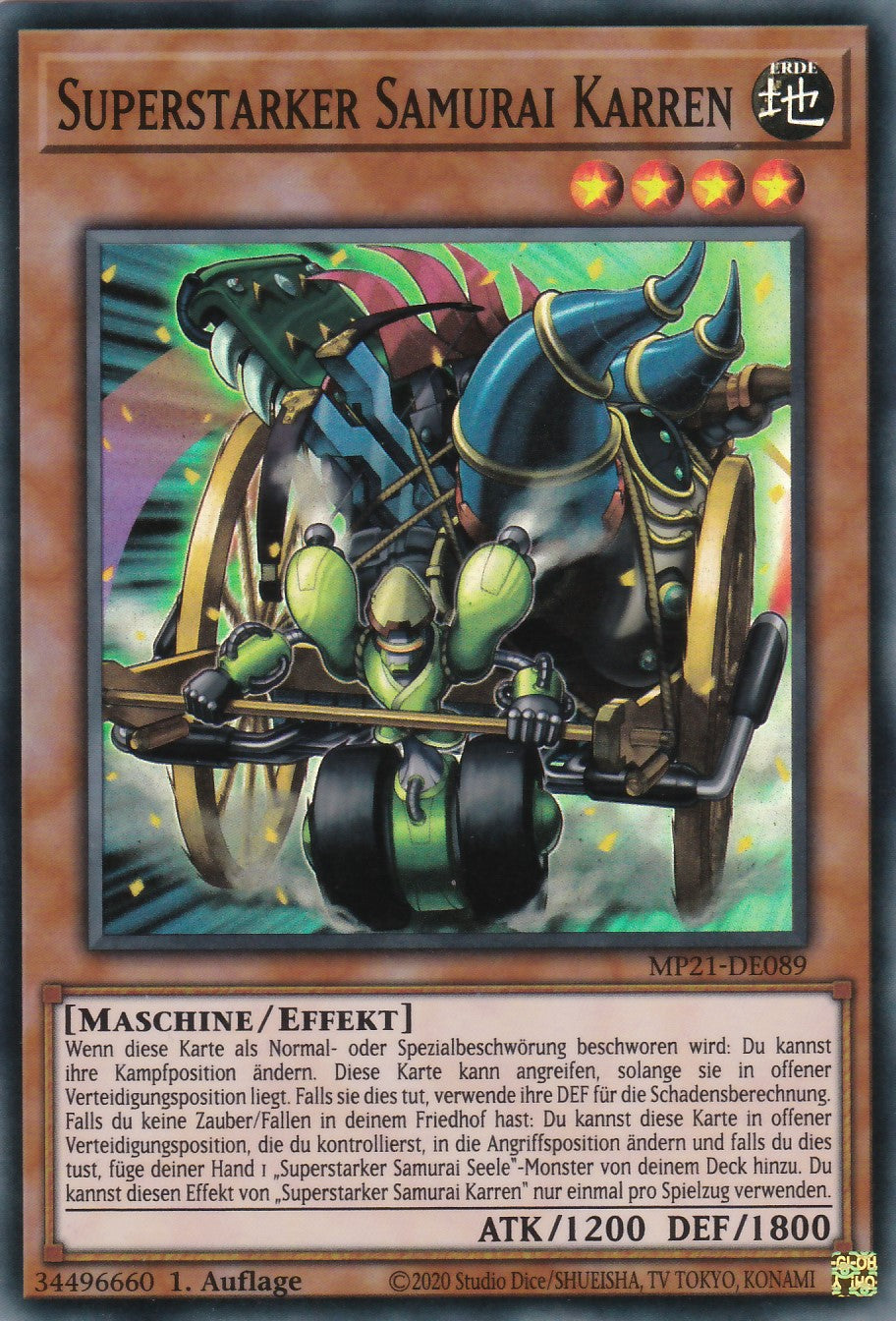 Superstarker Samurai Karren - MP21-DE089 - Super Rare - Deutsch - 1. Auflage - 2021 Tin of Ancient Battles